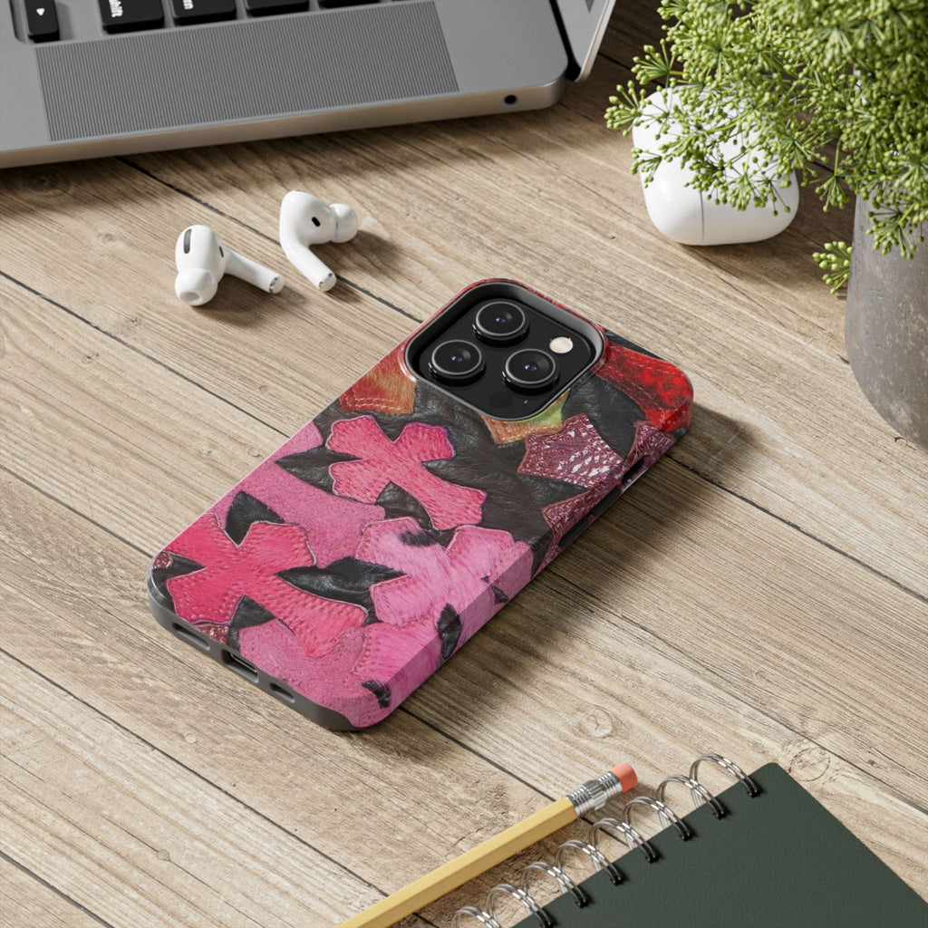 Pink Cross Phone Case