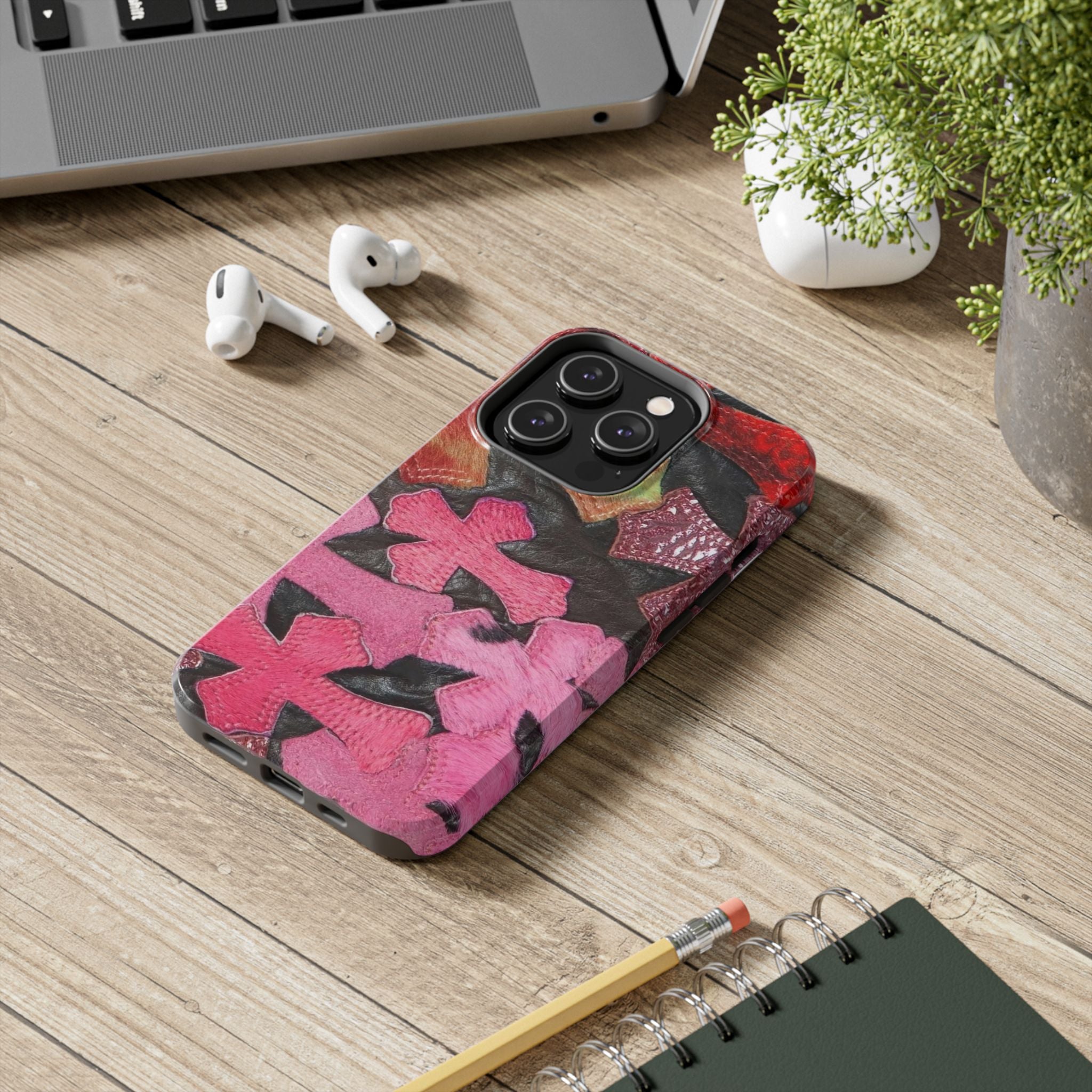 Pink Cross Phone Case