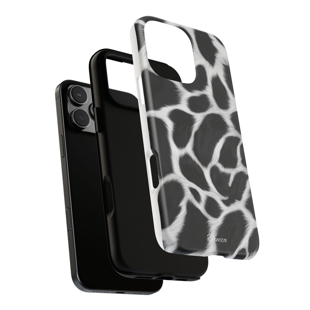 Furry Cow Print Phone Case