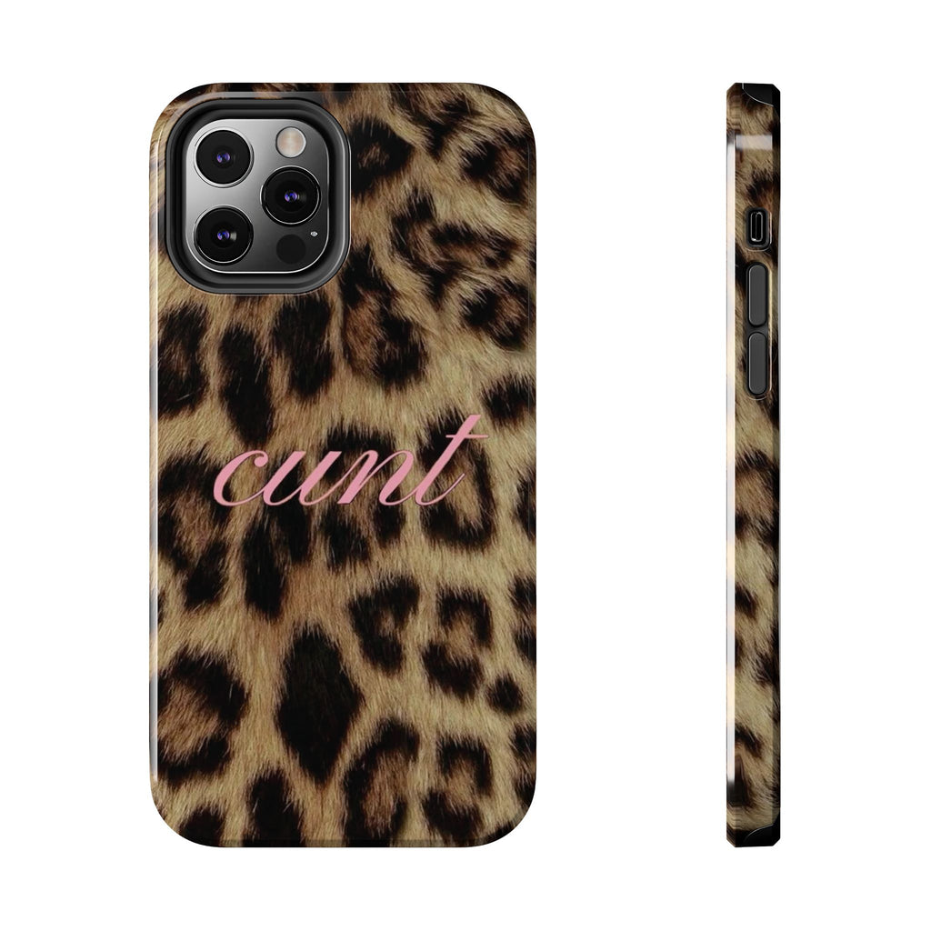 Cunt Leopard Print Phone Case