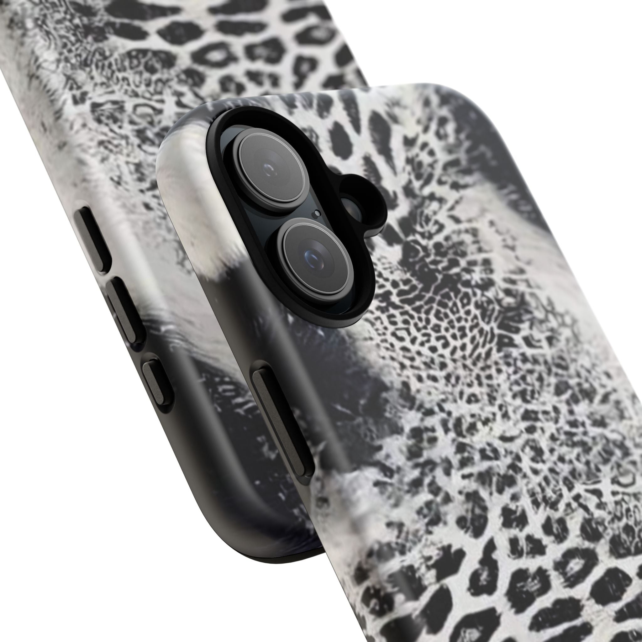 Black & White Leopard Print