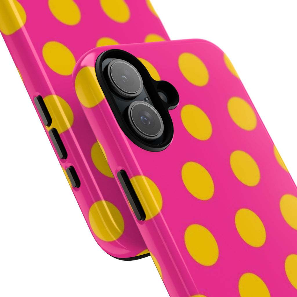 Pink & Yellow Dot Phone Case