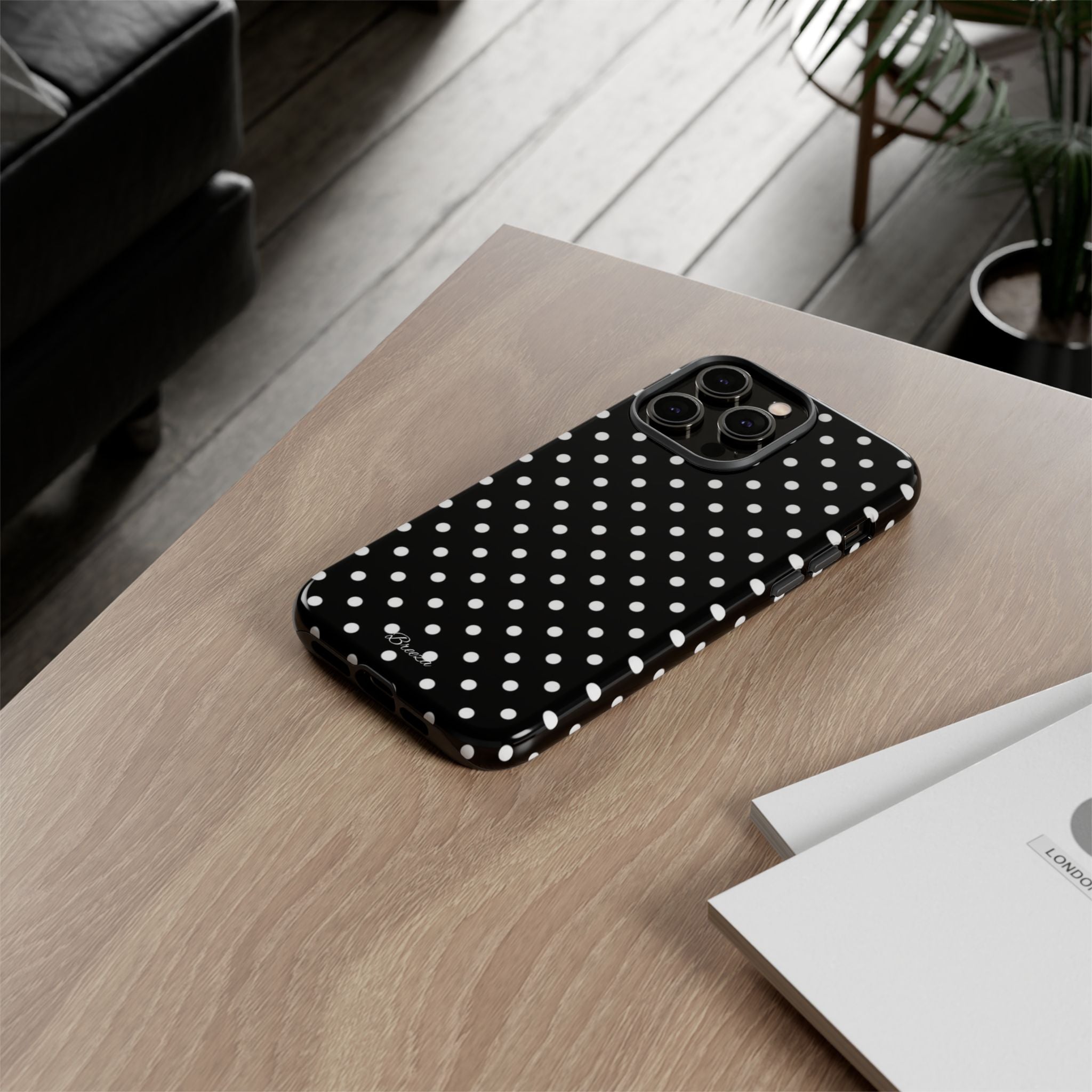 Black & White Polka Dot Phone Case