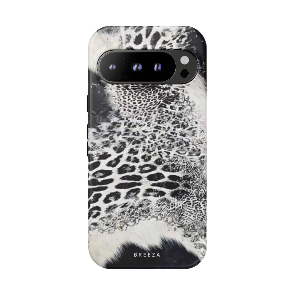 Black & White Leopard Print