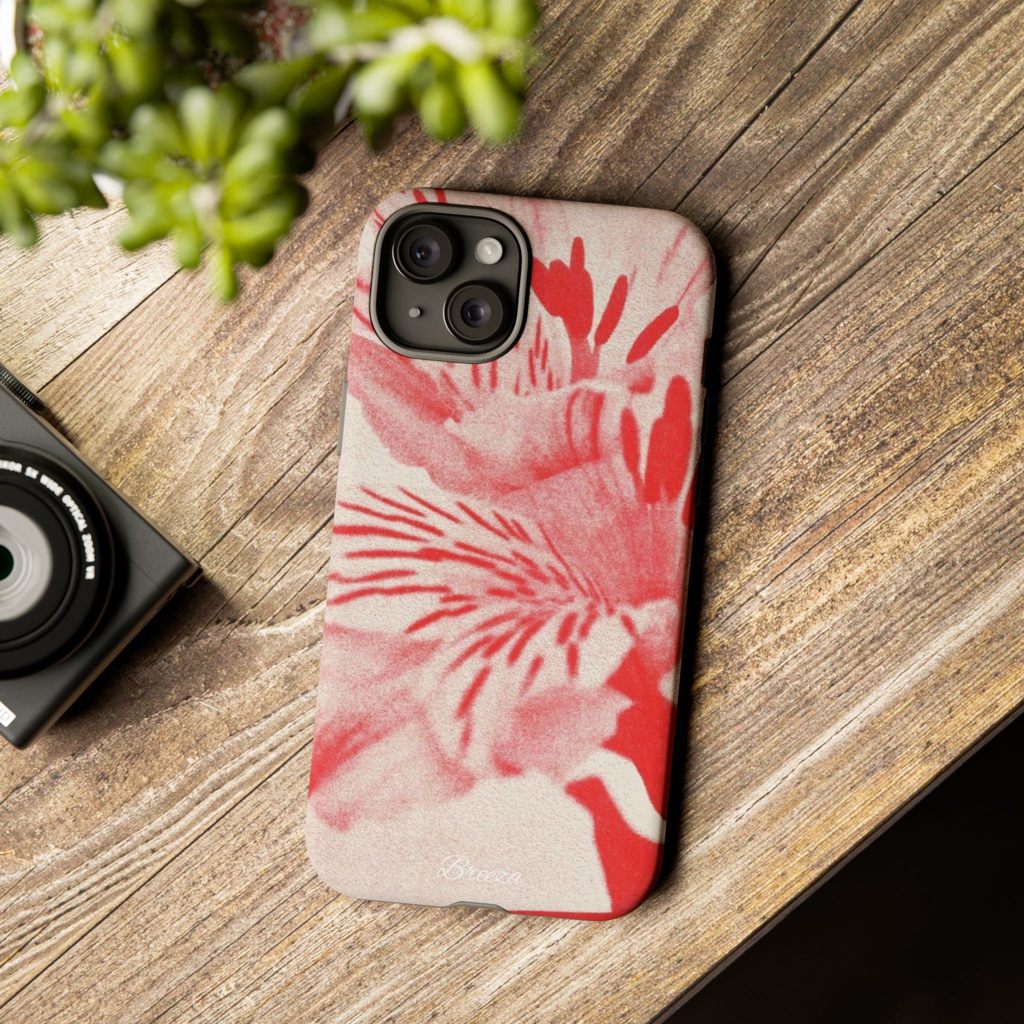 Red Floral Phone Case