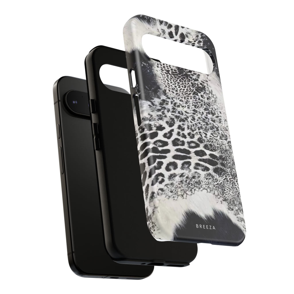 Black & White Leopard Print