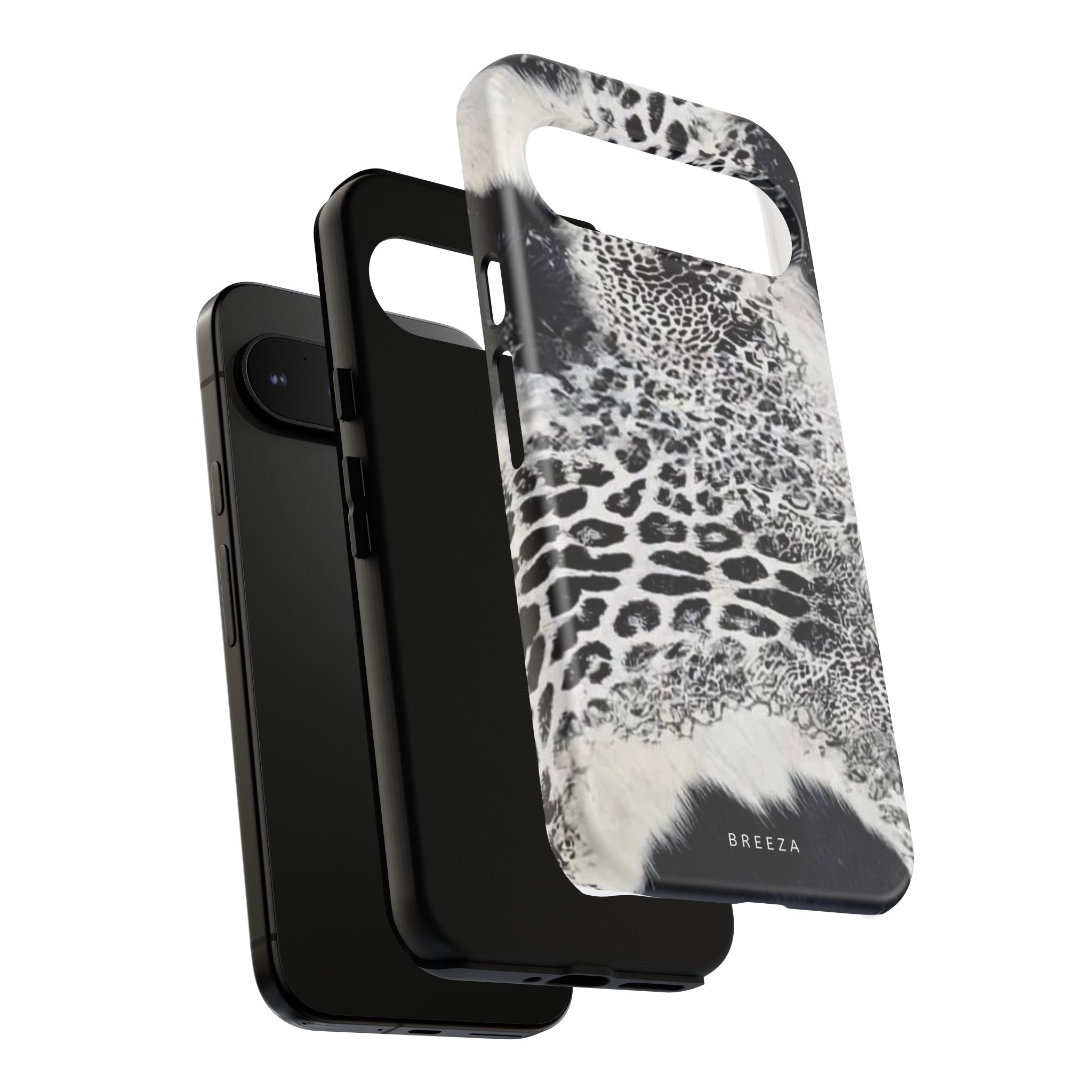 Black & White Leopard Print