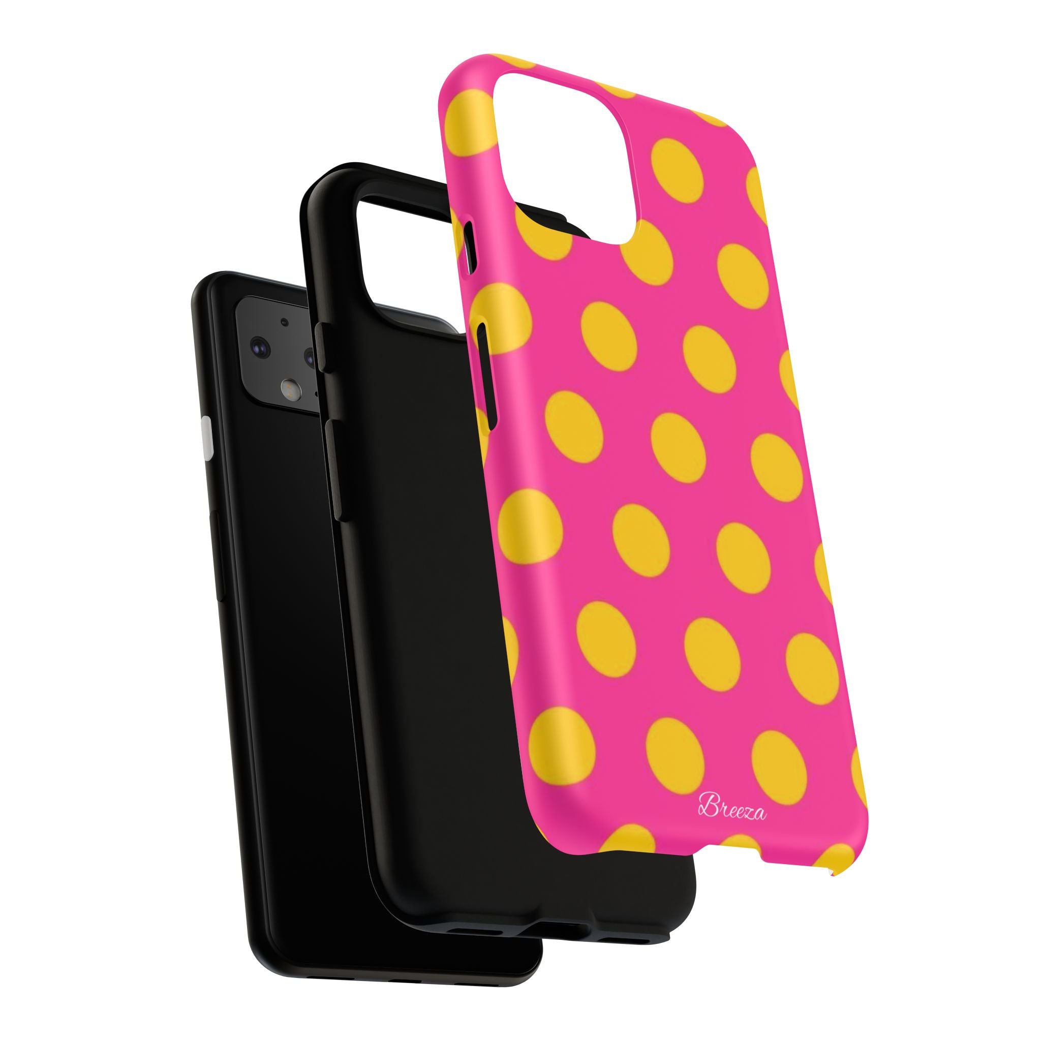 Pink & Yellow Dot Phone Case