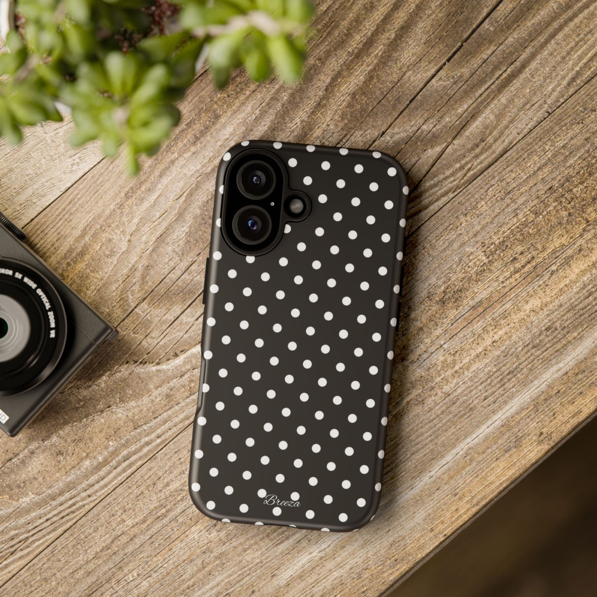 Black & White Polka Dot Phone Case
