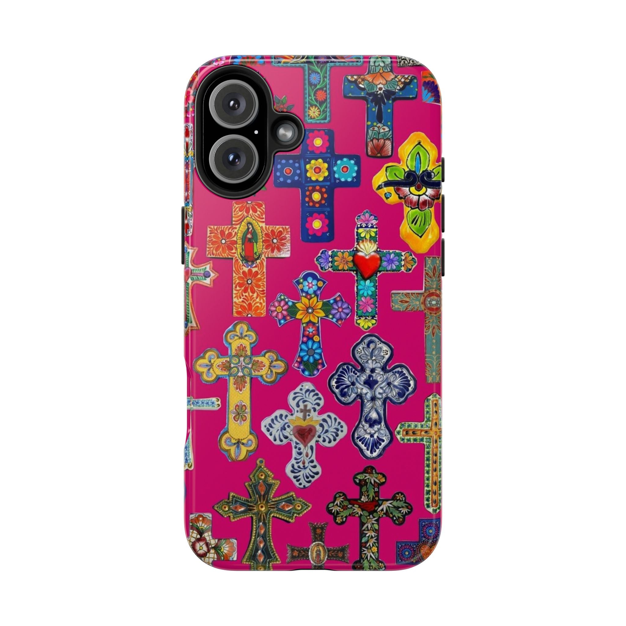 Pink Cross Phone Case