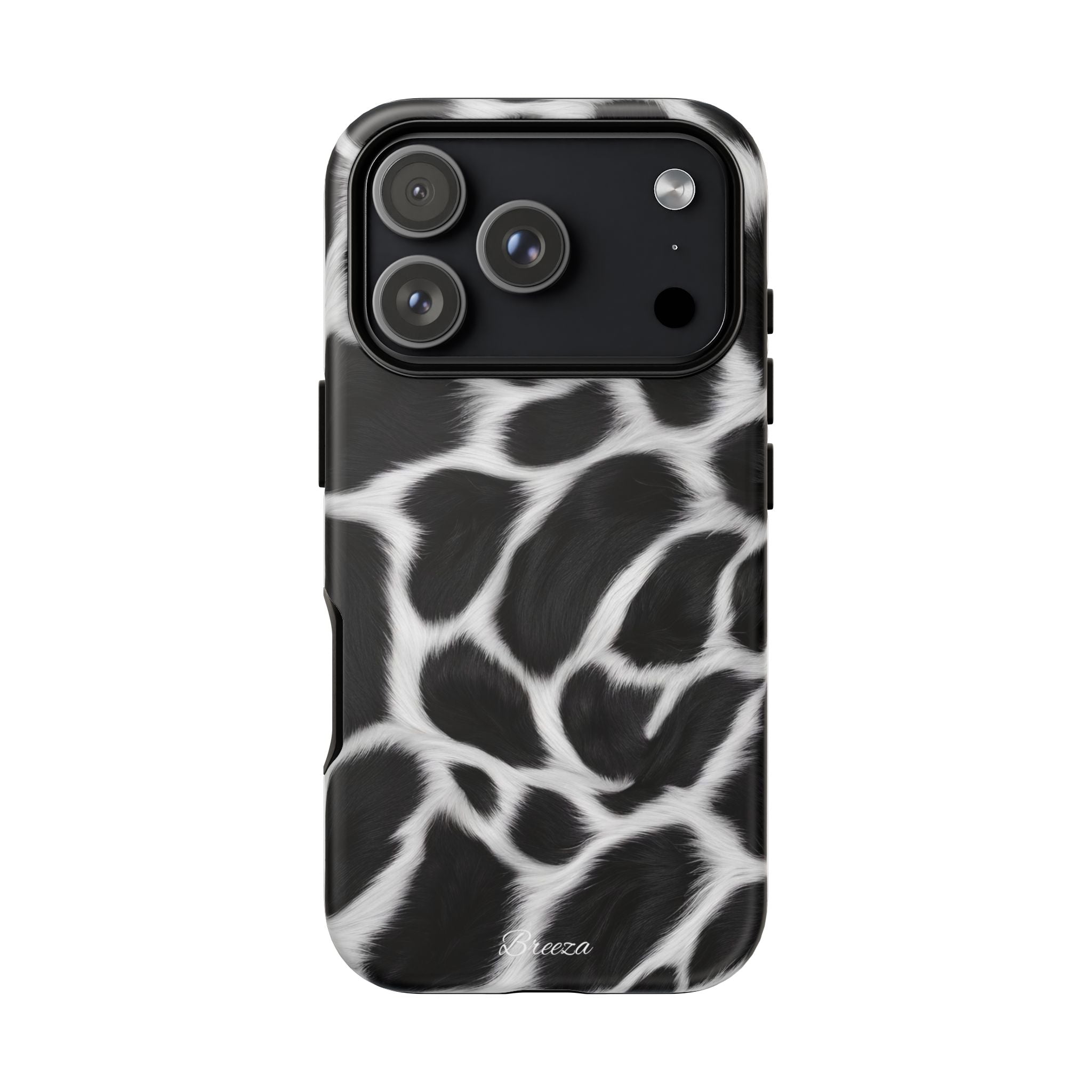 Furry Cow Print Phone Case