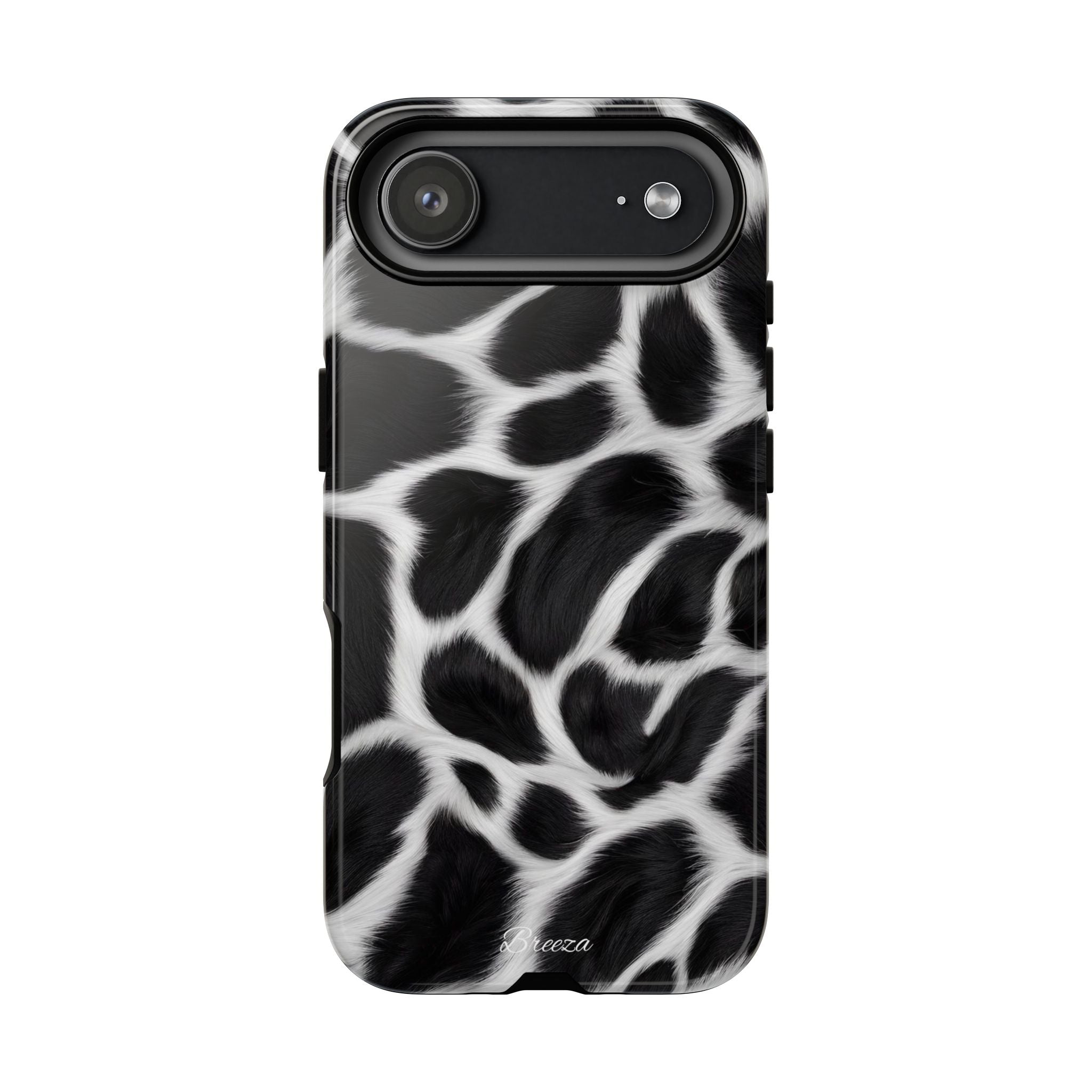Furry Cow Print Phone Case