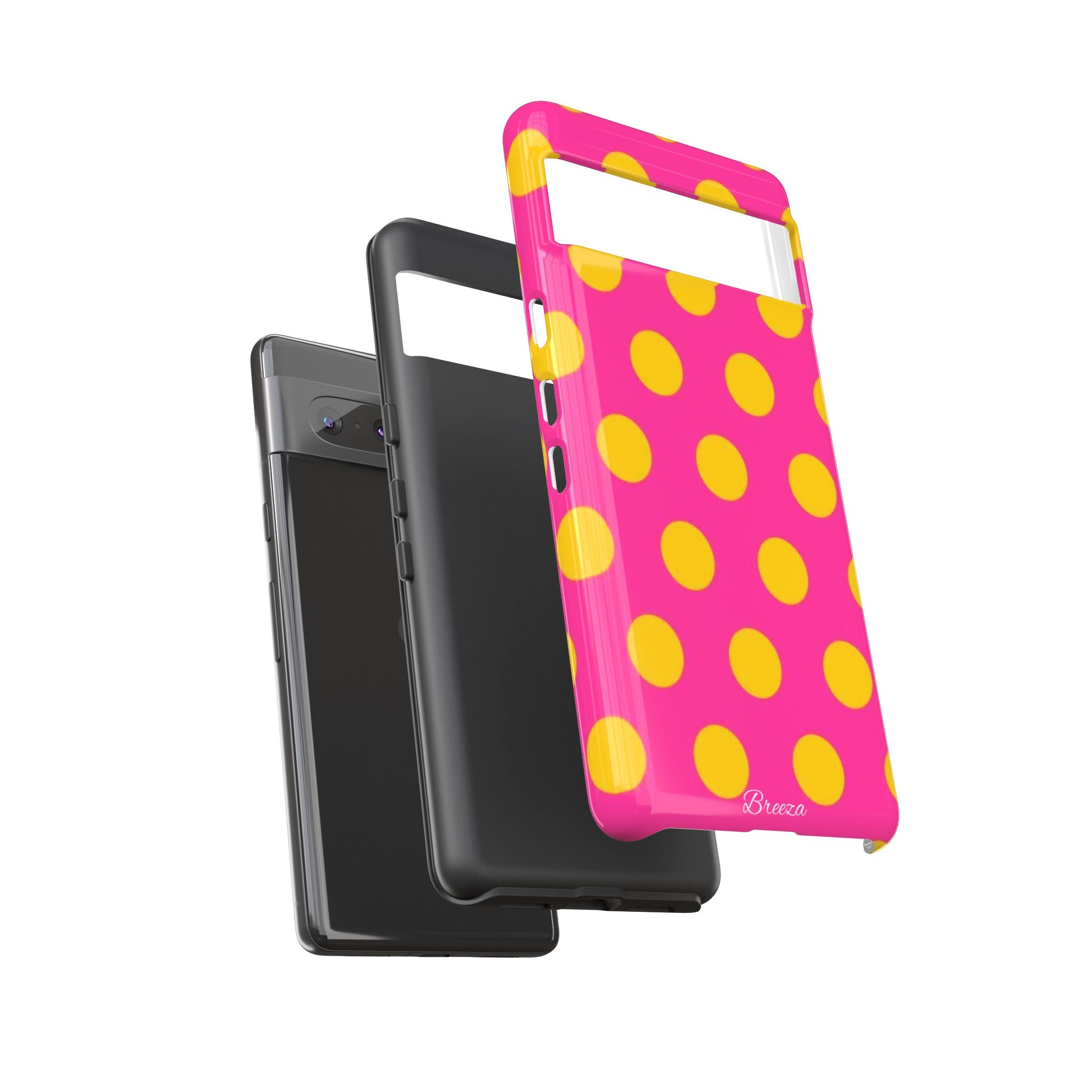 Pink & Yellow Dot Phone Case