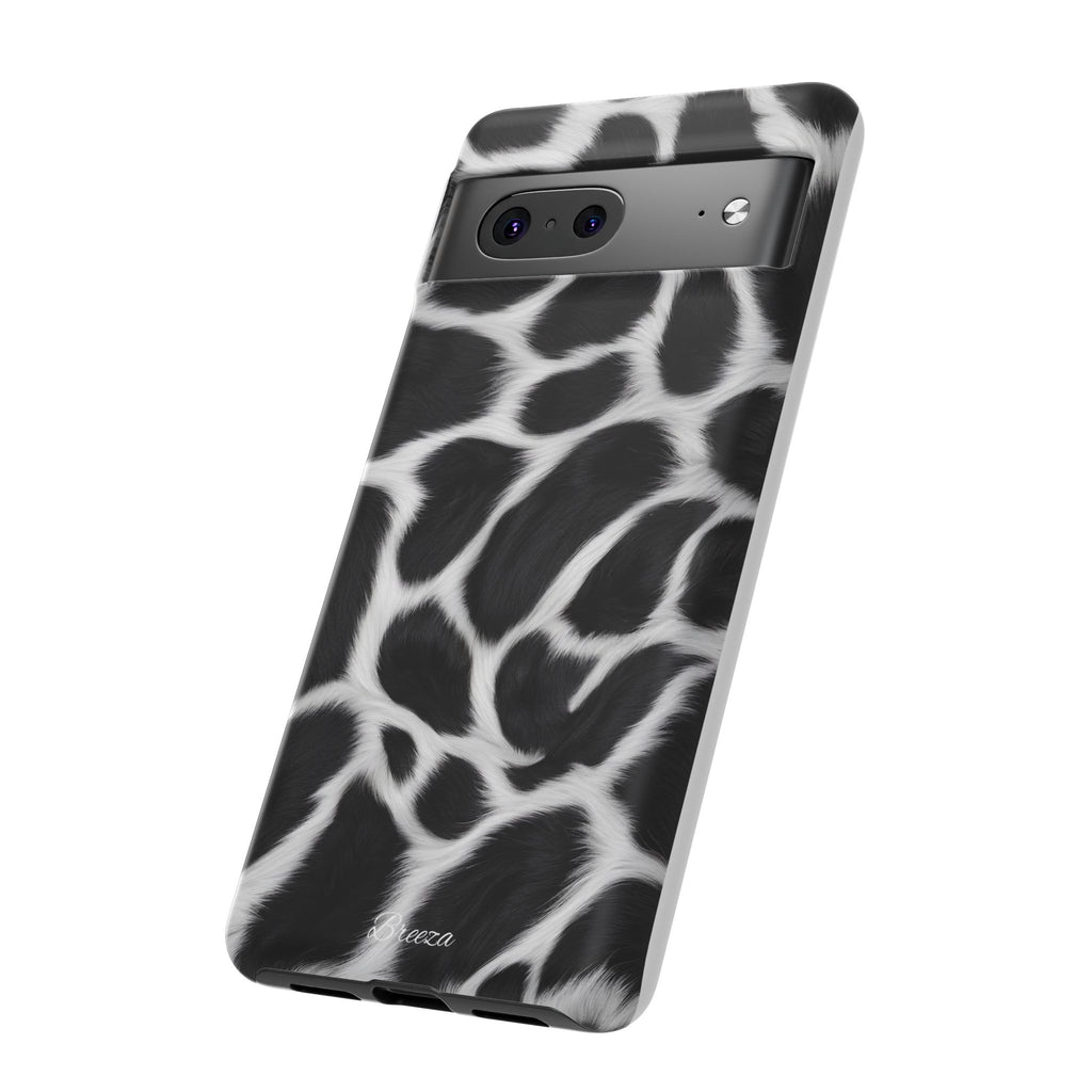 Furry Cow Print Phone Case