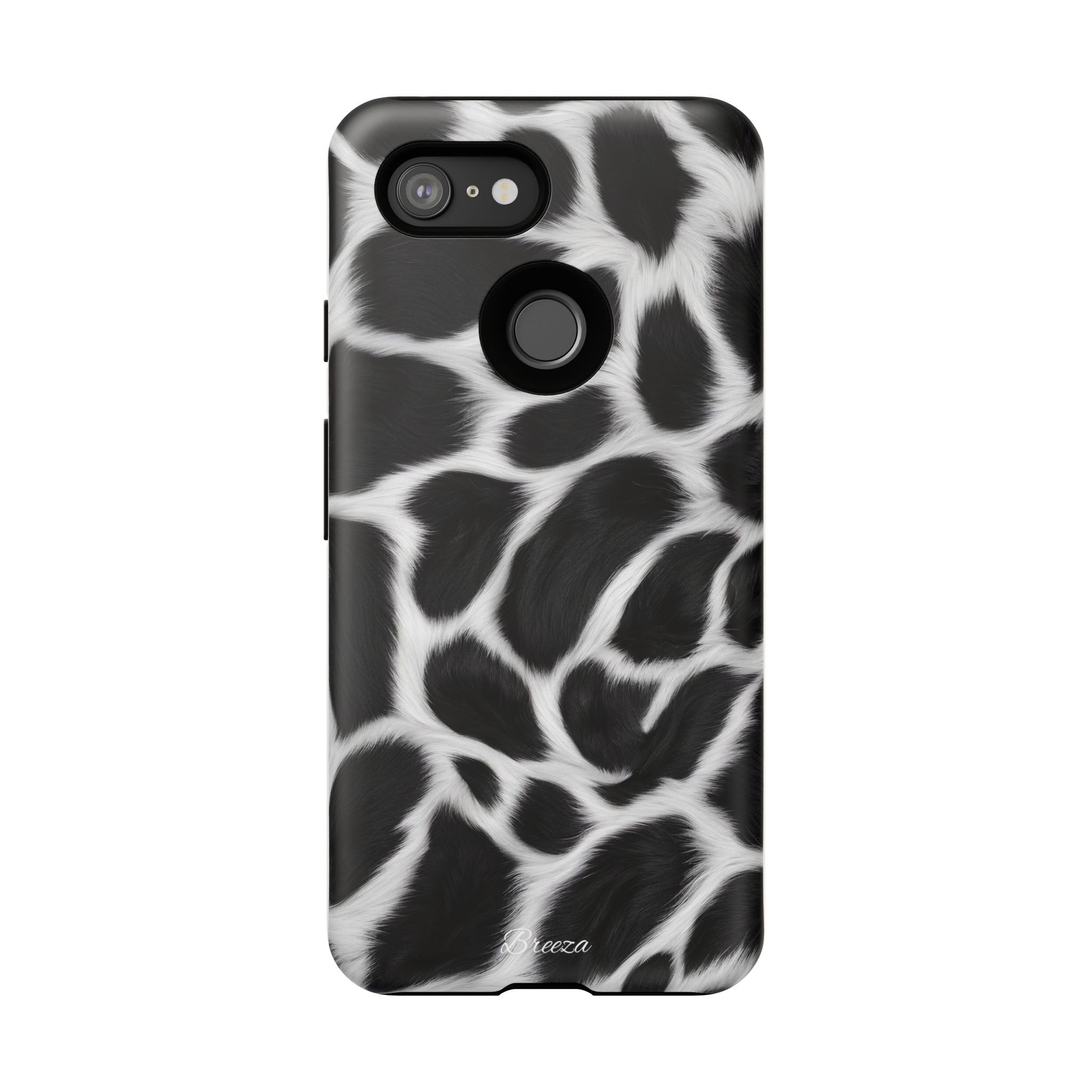 Furry Cow Print Phone Case