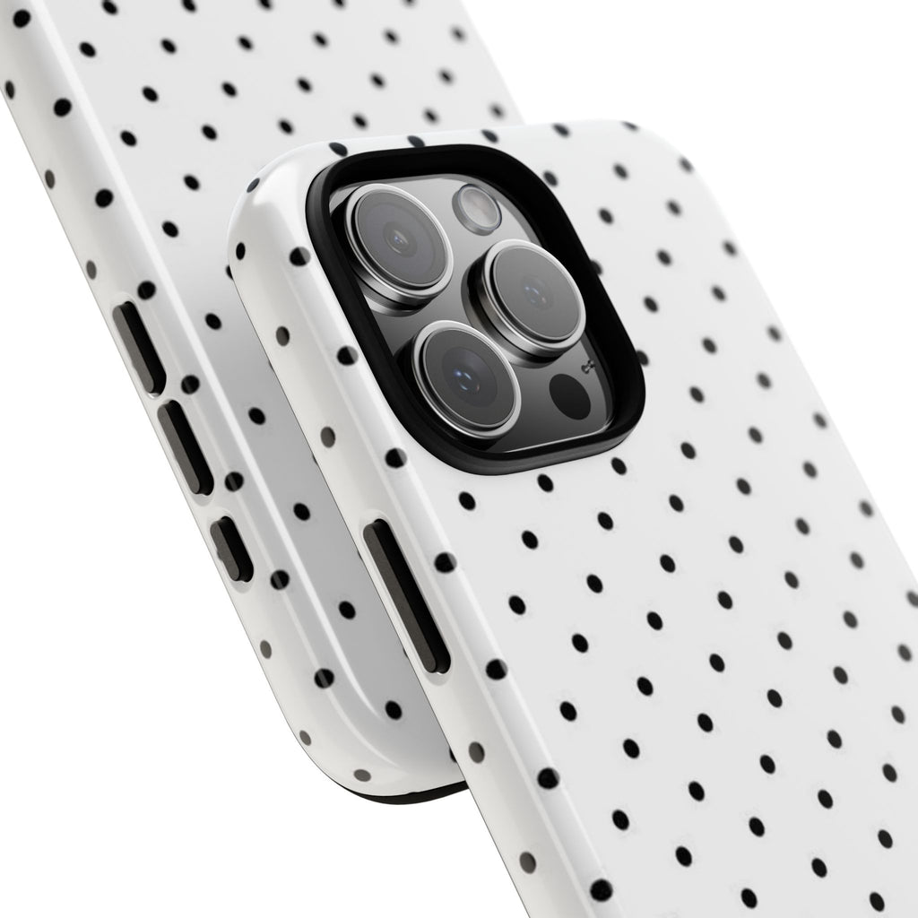 White & Black Polka Dot Phone Case