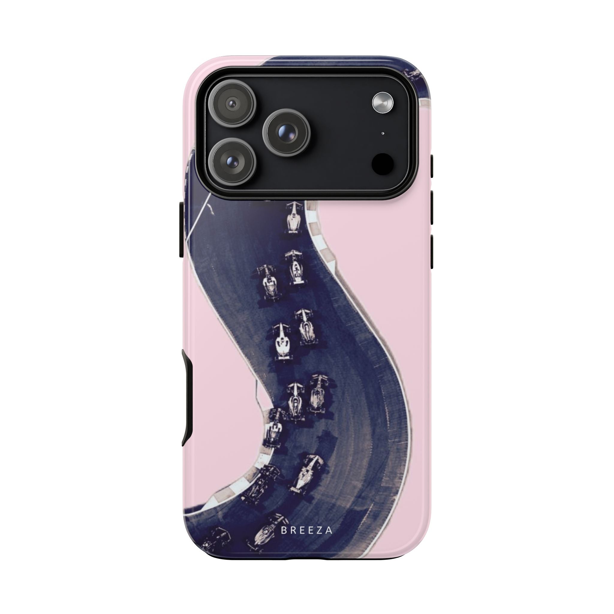 Pink F1 Racing Track Phone Case