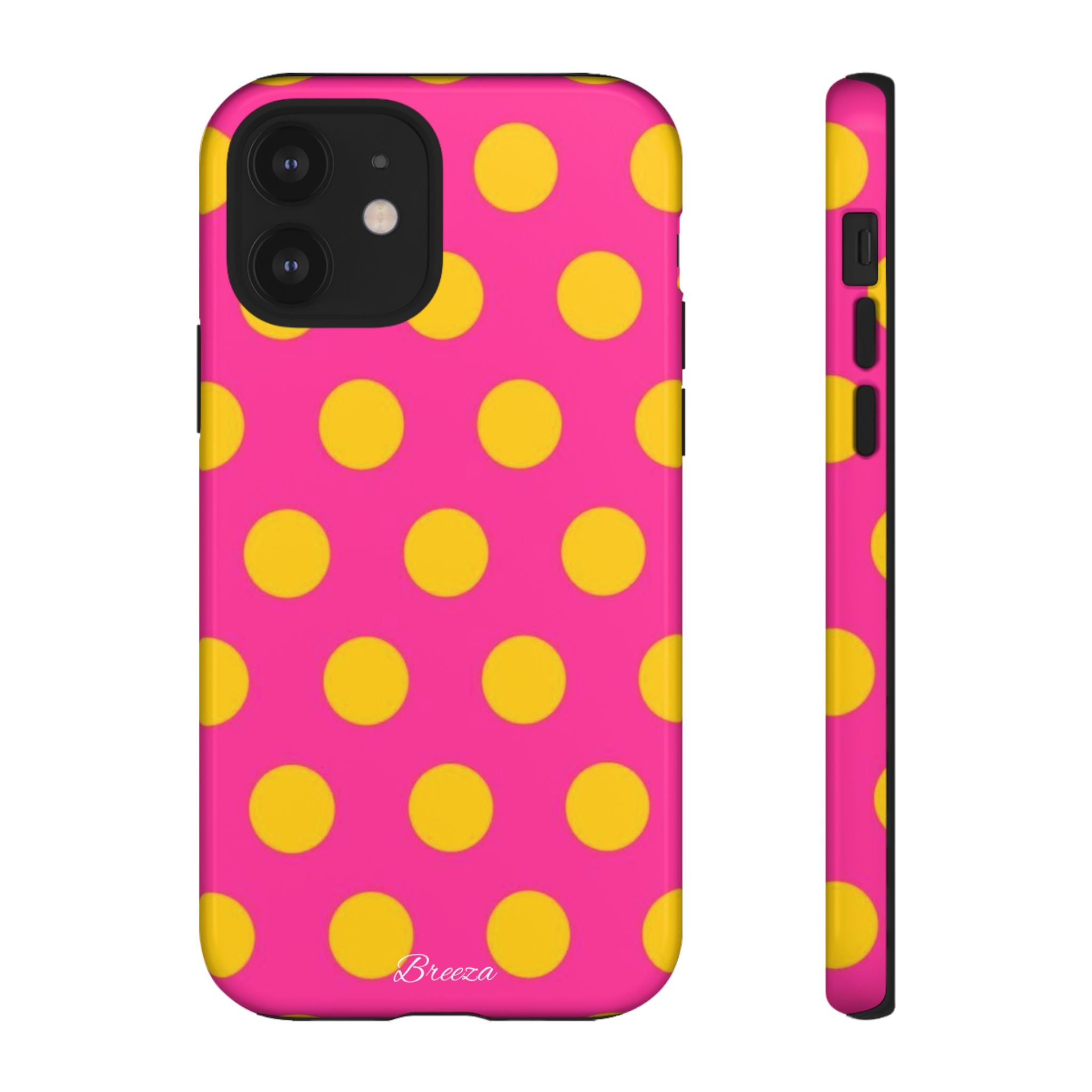 Pink & Yellow Dot Phone Case