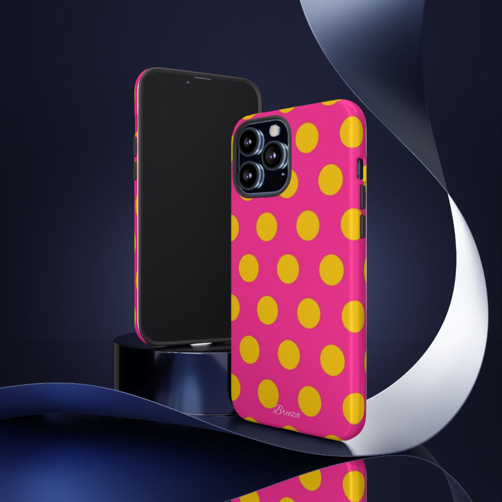 Pink & Yellow Dot Phone Case