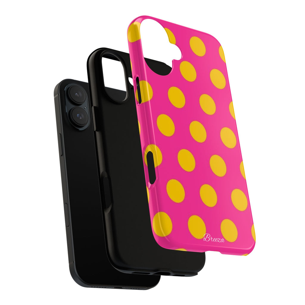 Pink & Yellow Dot Phone Case