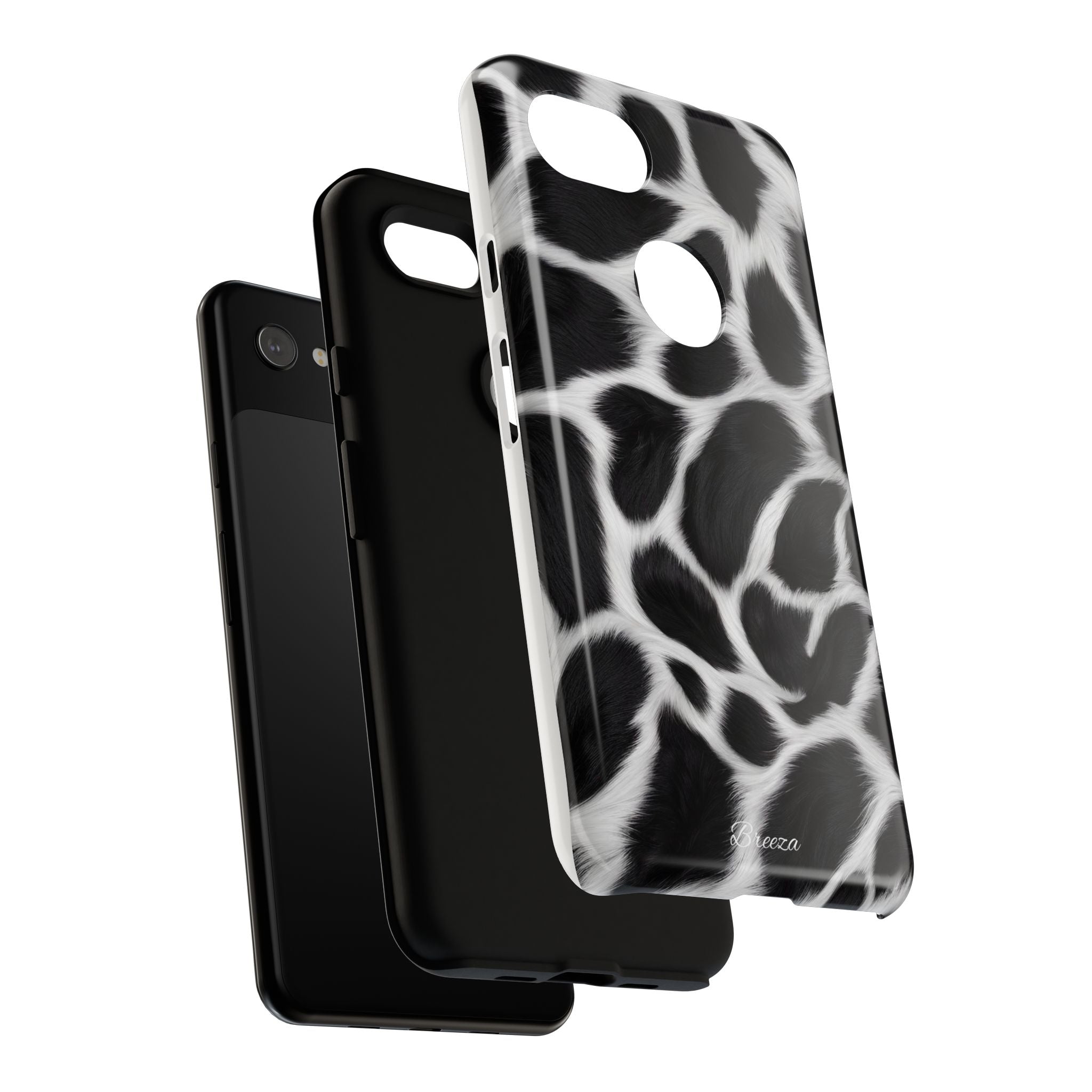 Furry Cow Print Phone Case