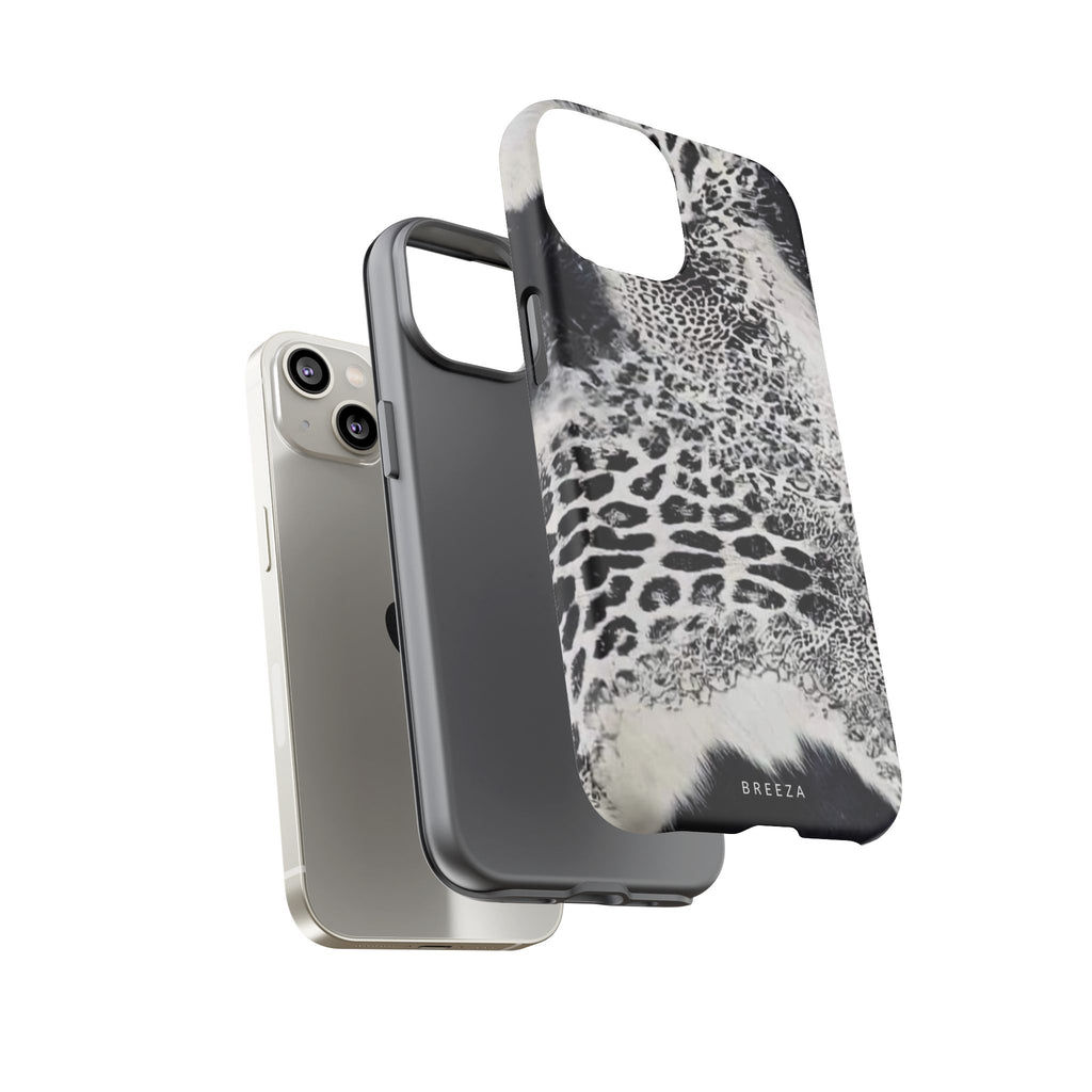 Black & White Leopard Print