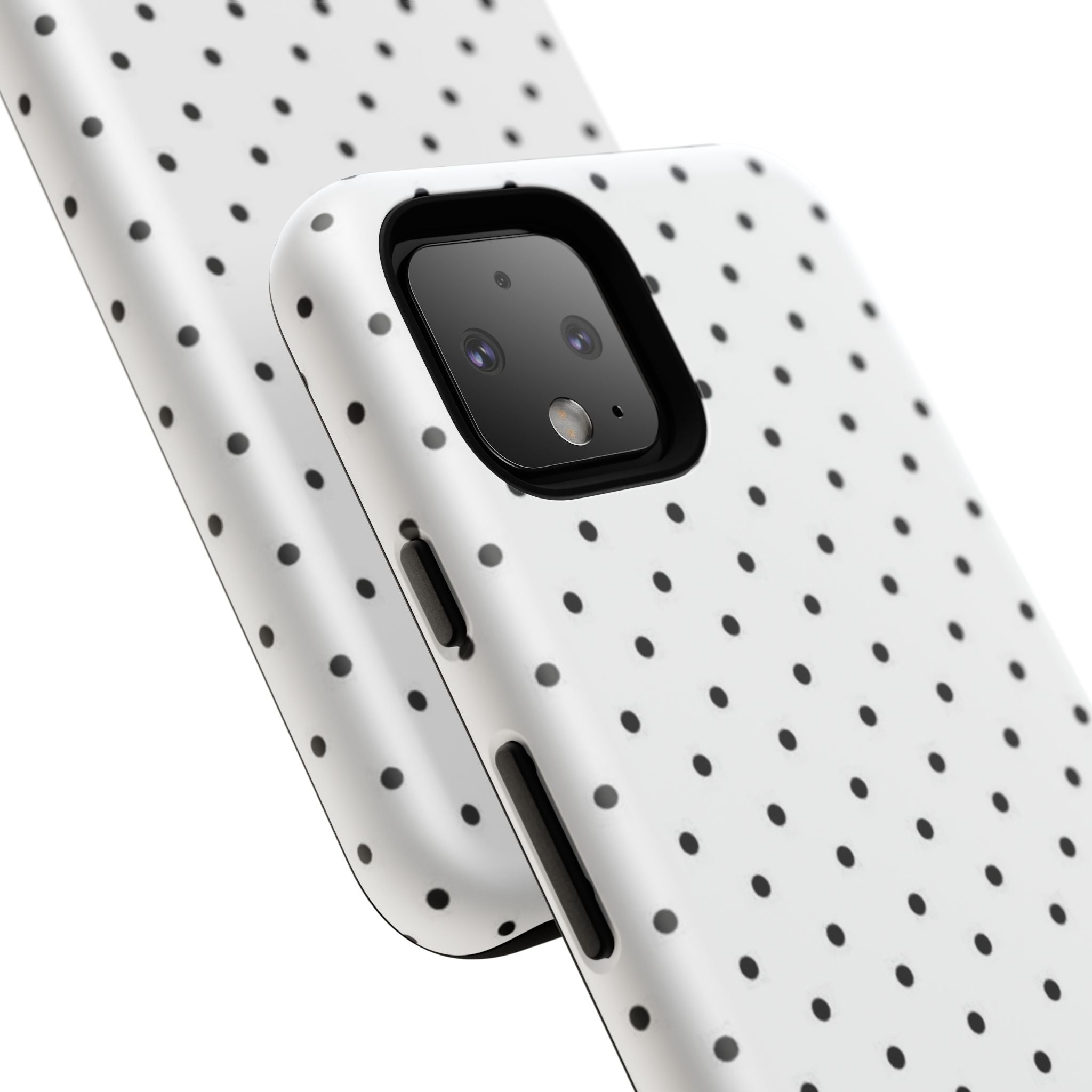 White & Black Polka Dot Phone Case
