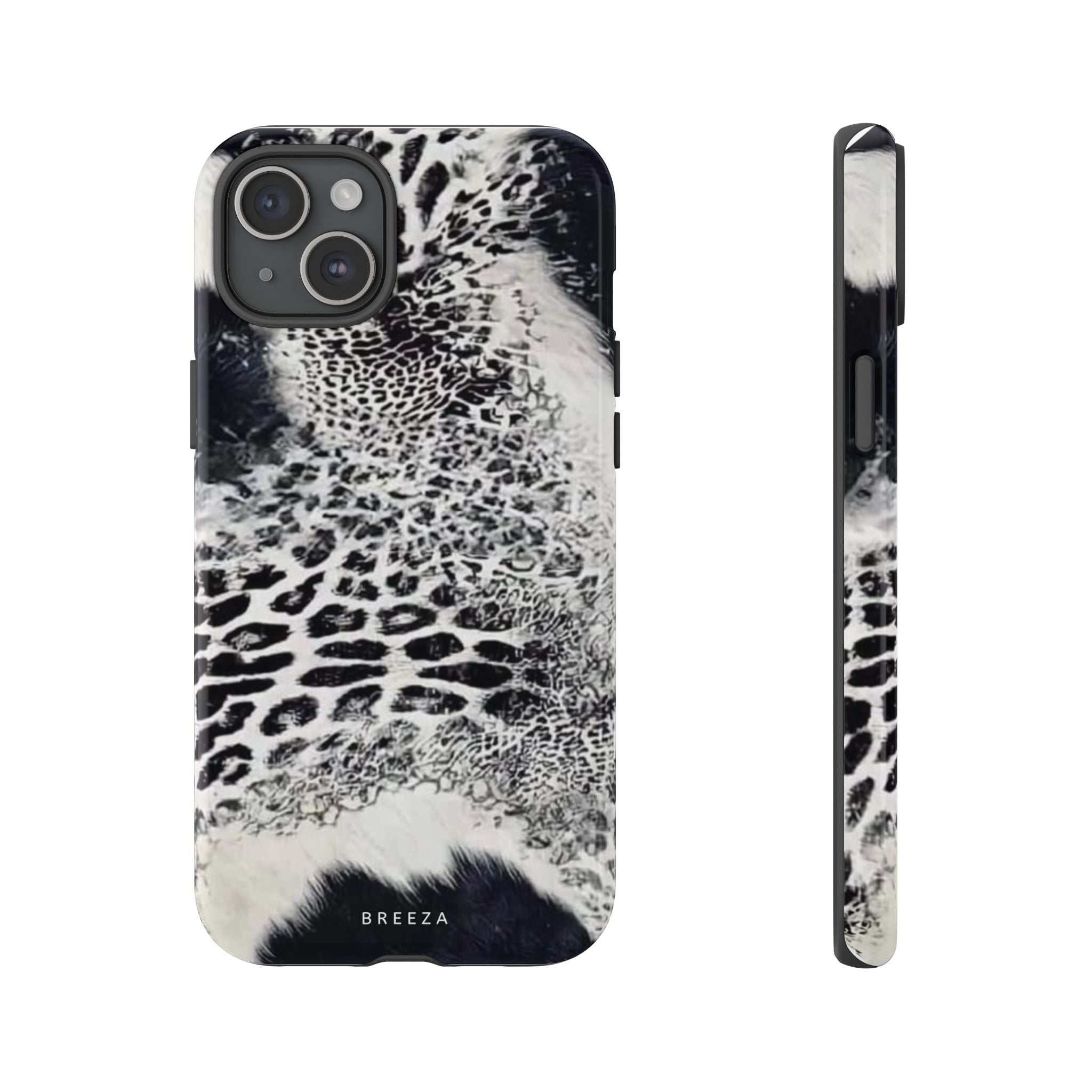 Black & White Leopard Print