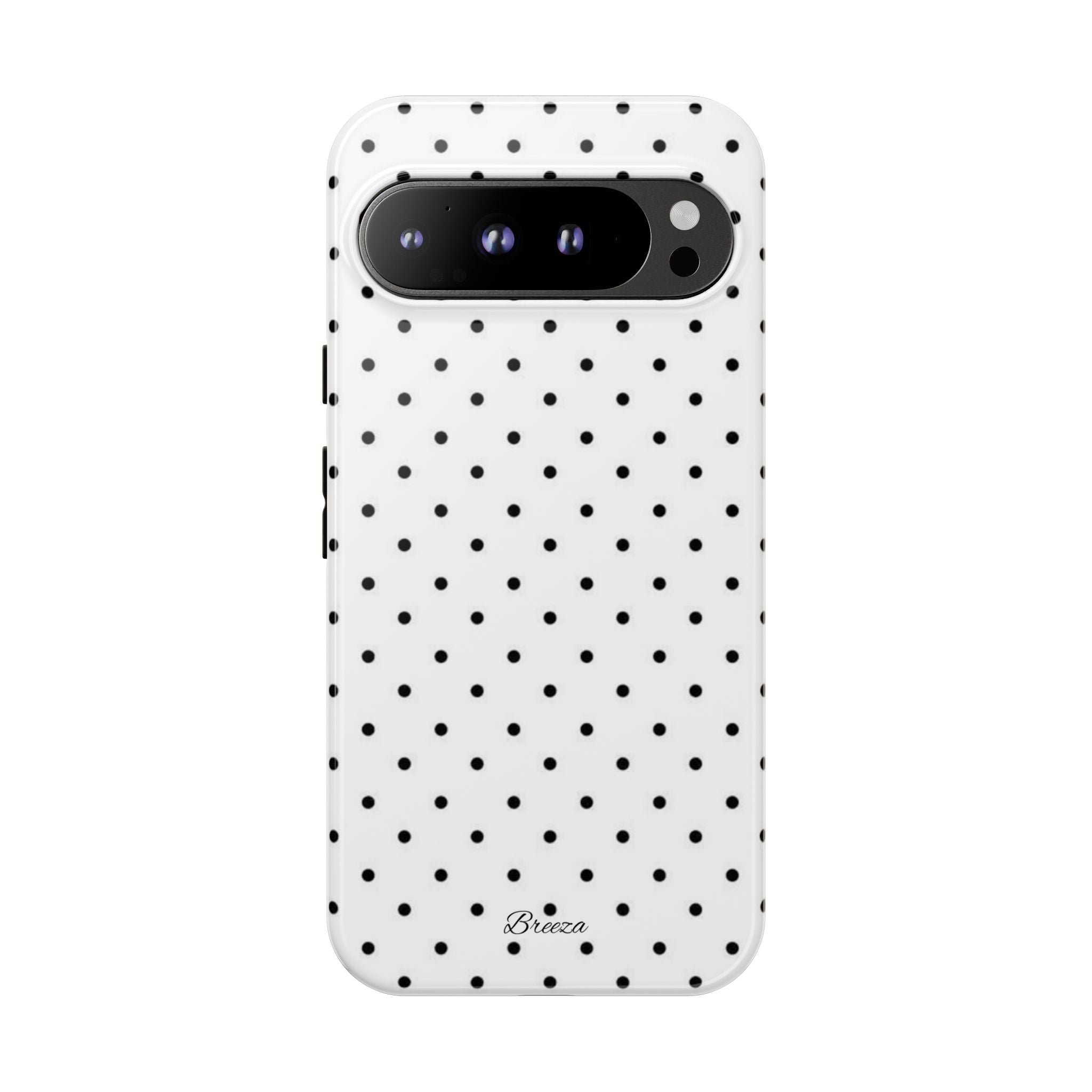 White & Black Polka Dot Phone Case