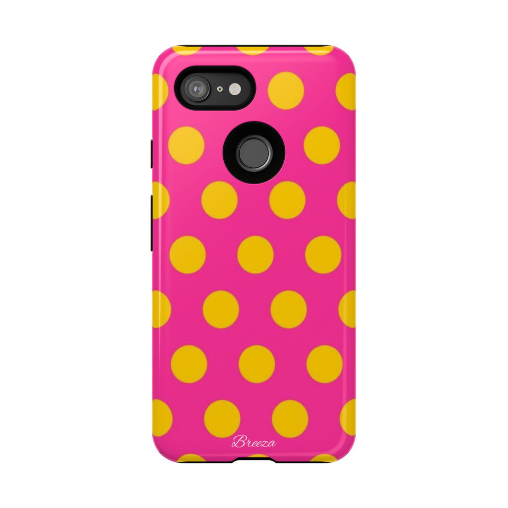 Pink & Yellow Dot Phone Case