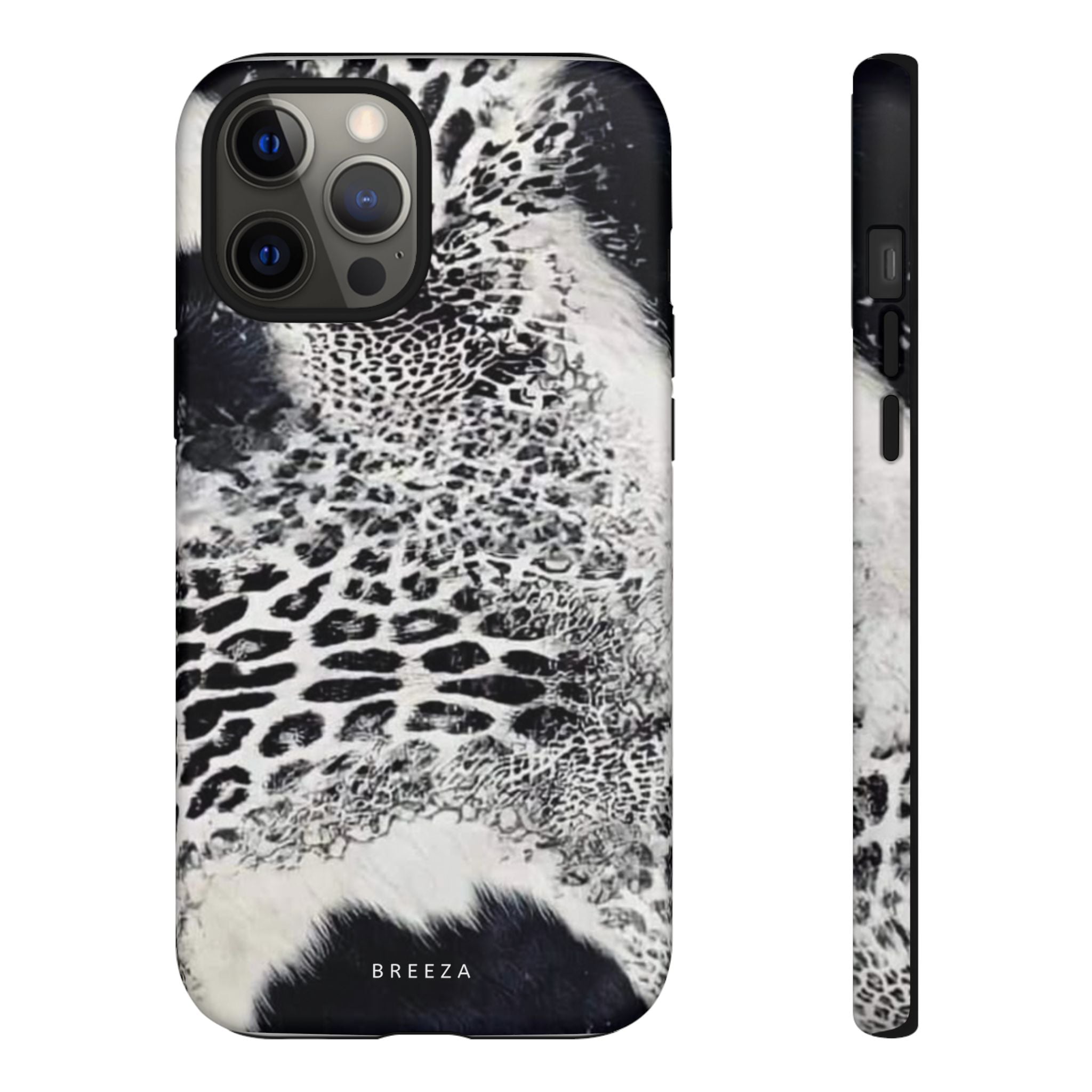 Black & White Leopard Print