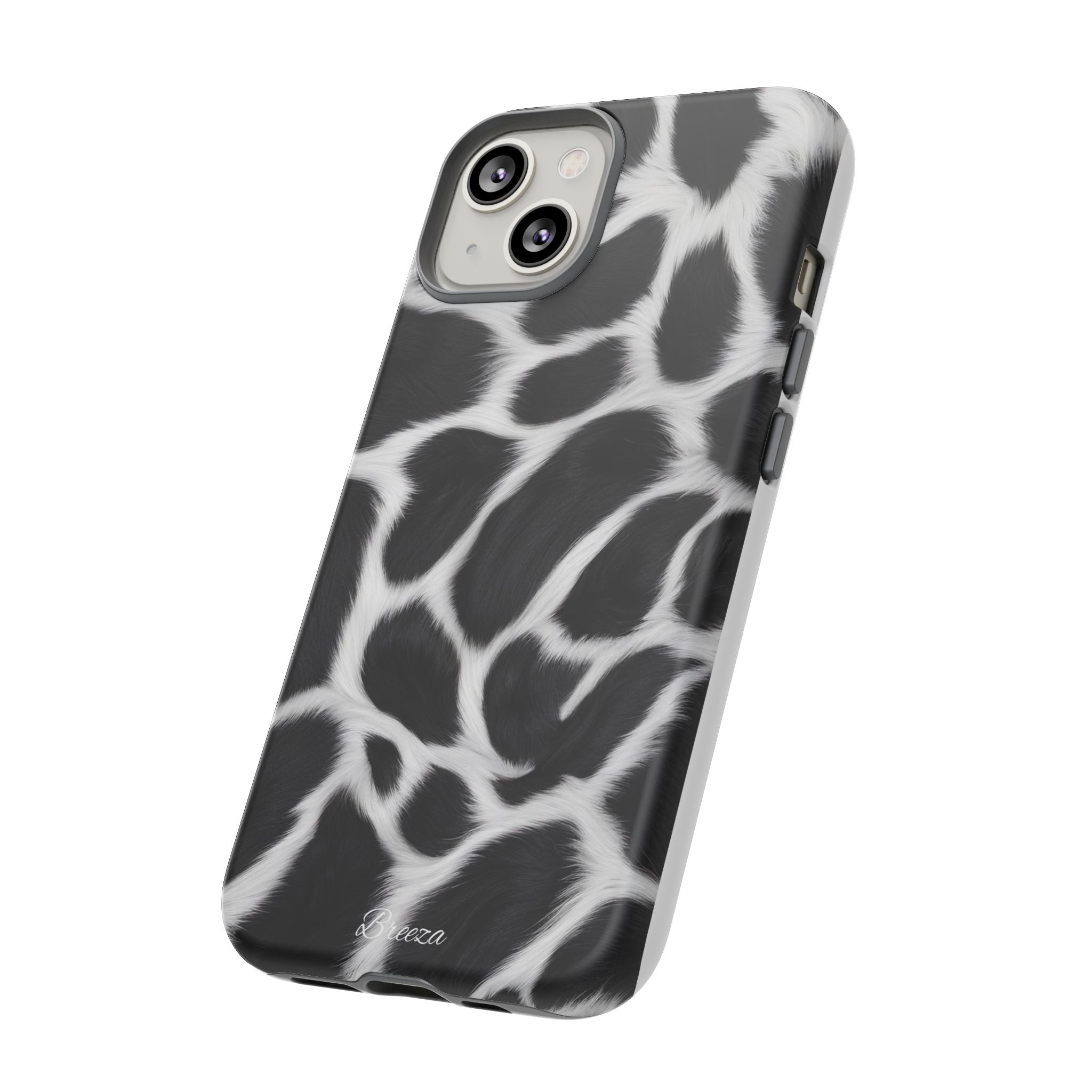 Furry Cow Print Phone Case
