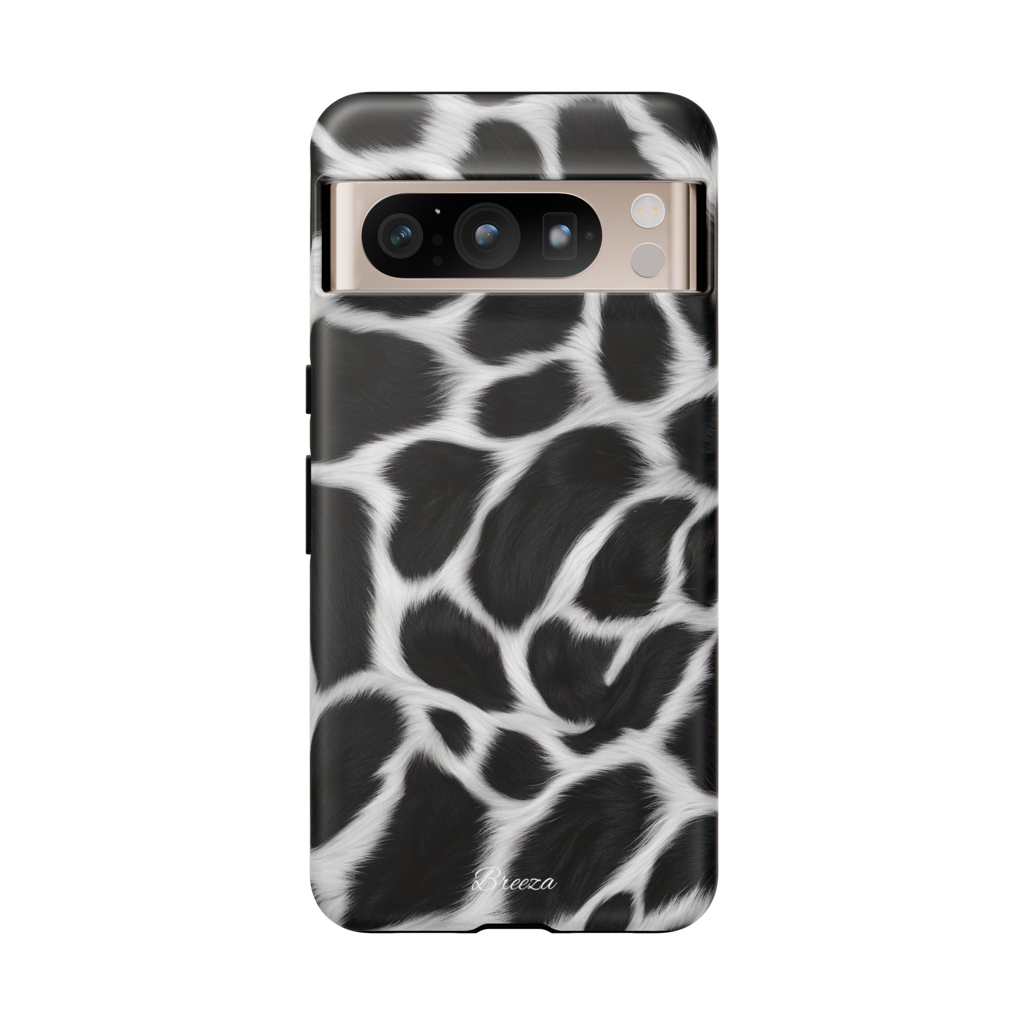 Furry Cow Print Phone Case