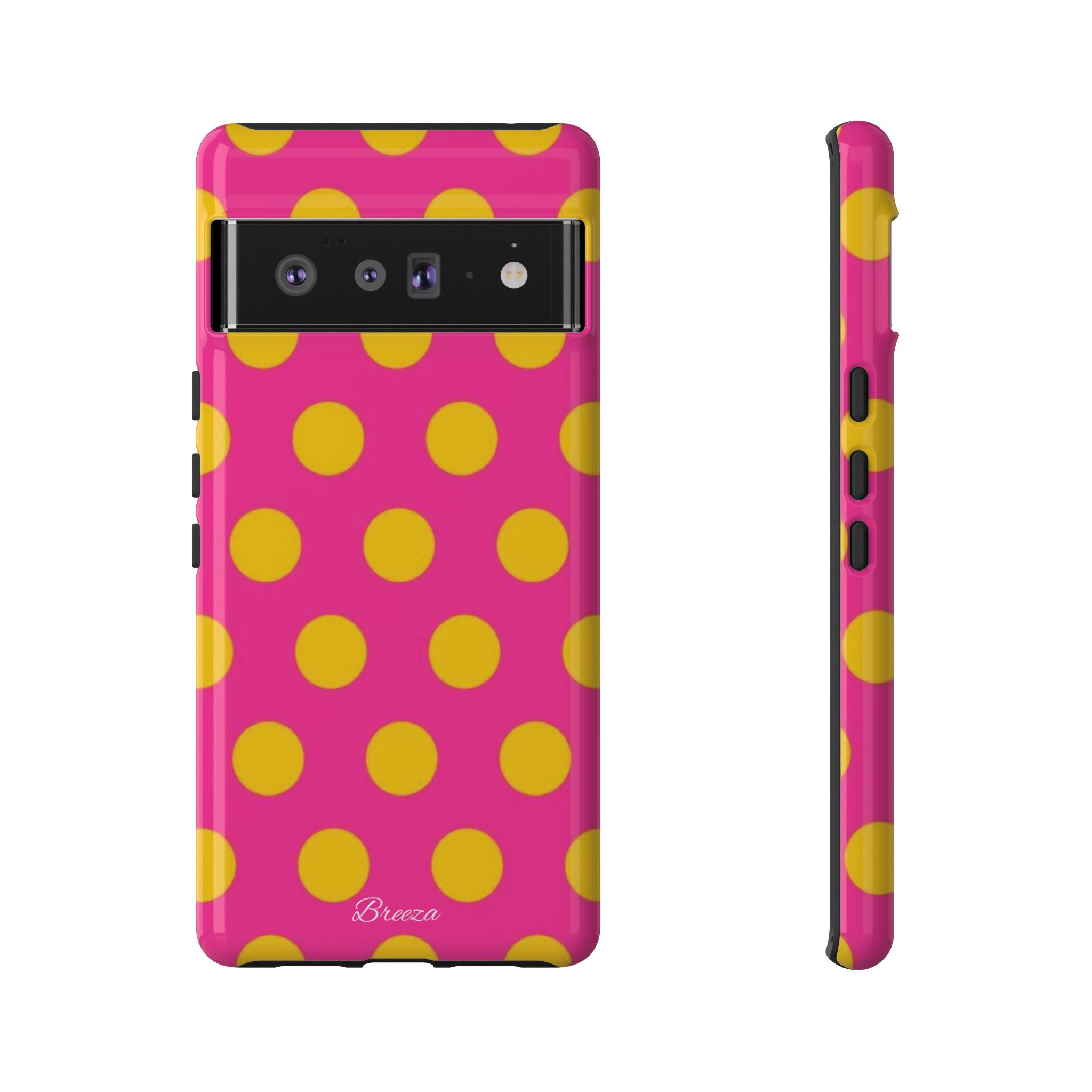 Pink & Yellow Dot Phone Case
