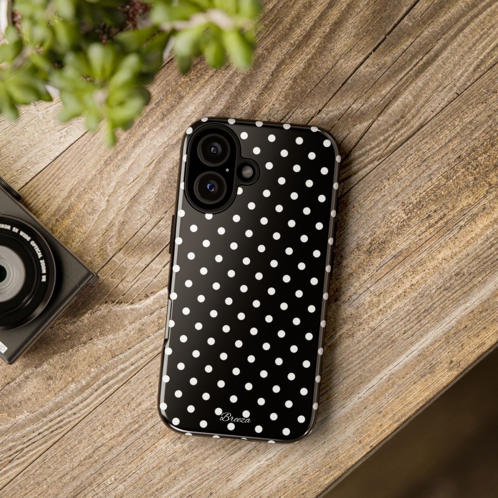Black & White Polka Dot Phone Case