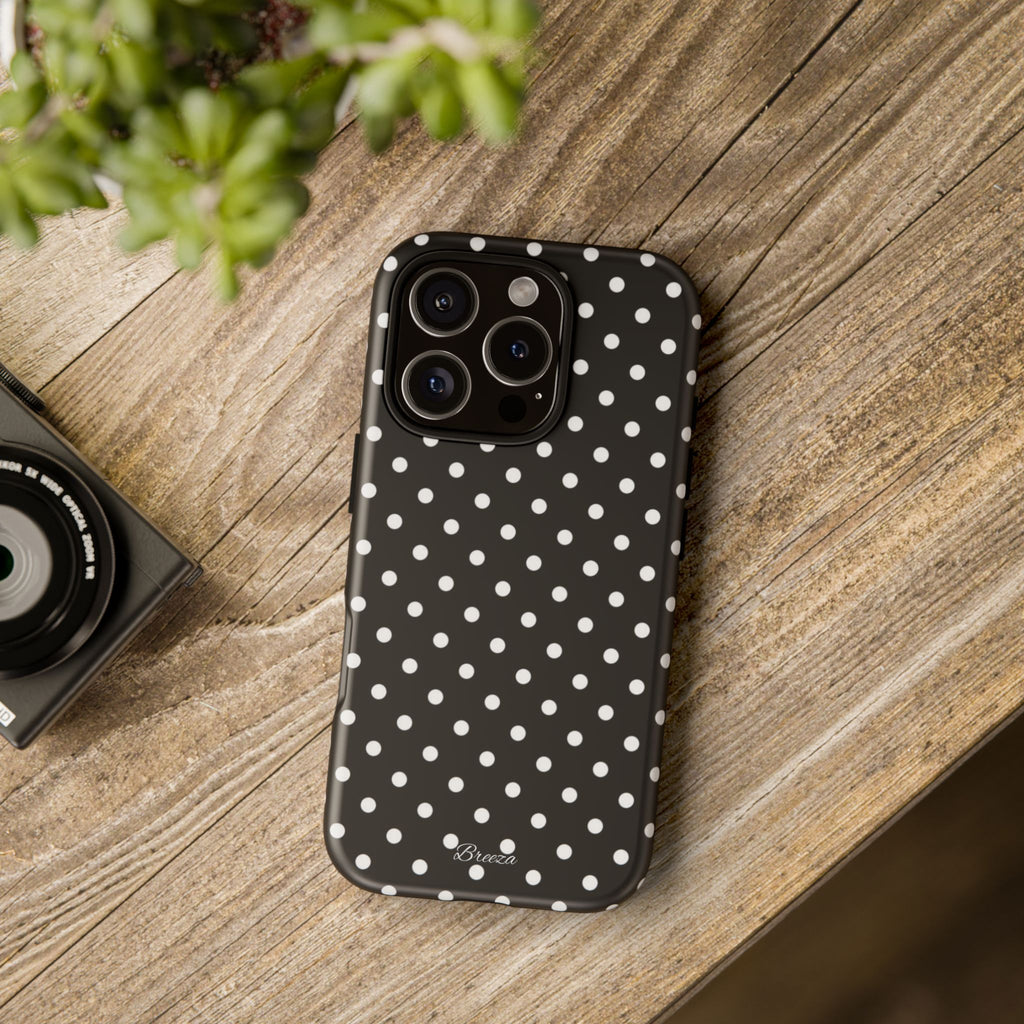 Black & White Polka Dot Phone Case