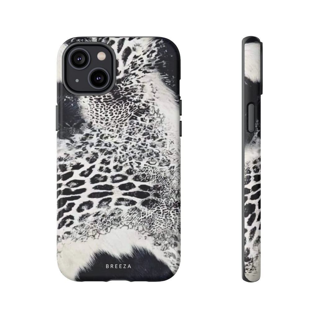 Black & White Leopard Print