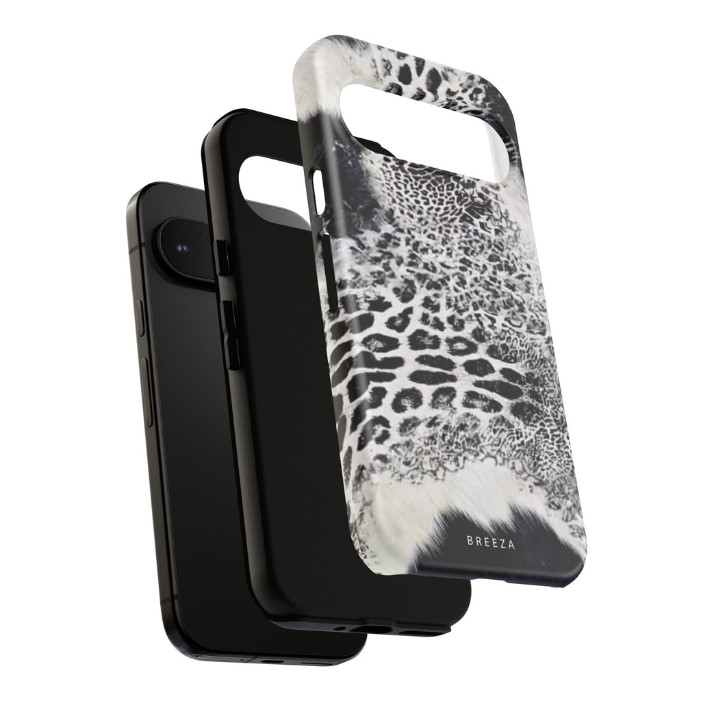 Black & White Leopard Print