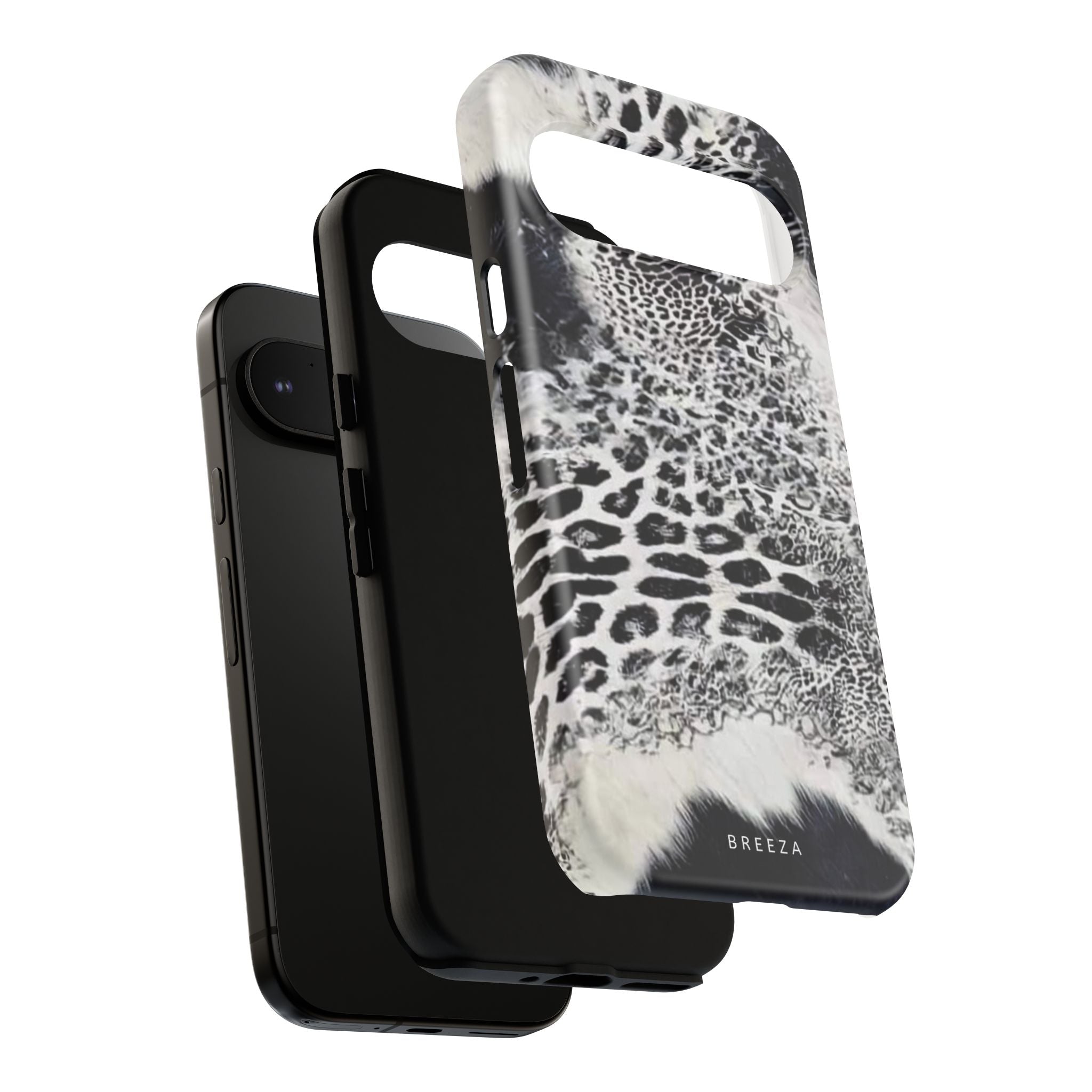 Black & White Leopard Print