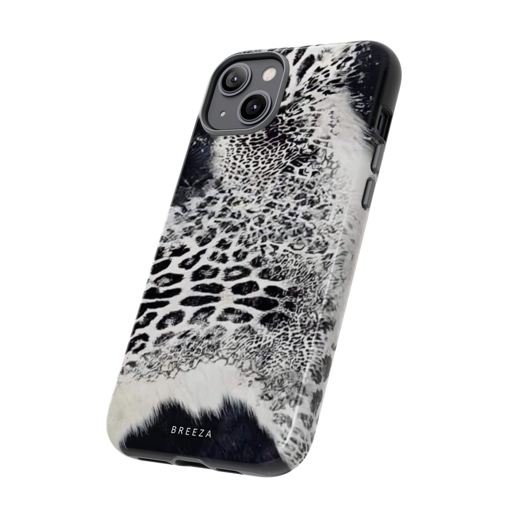 Black & White Leopard Print