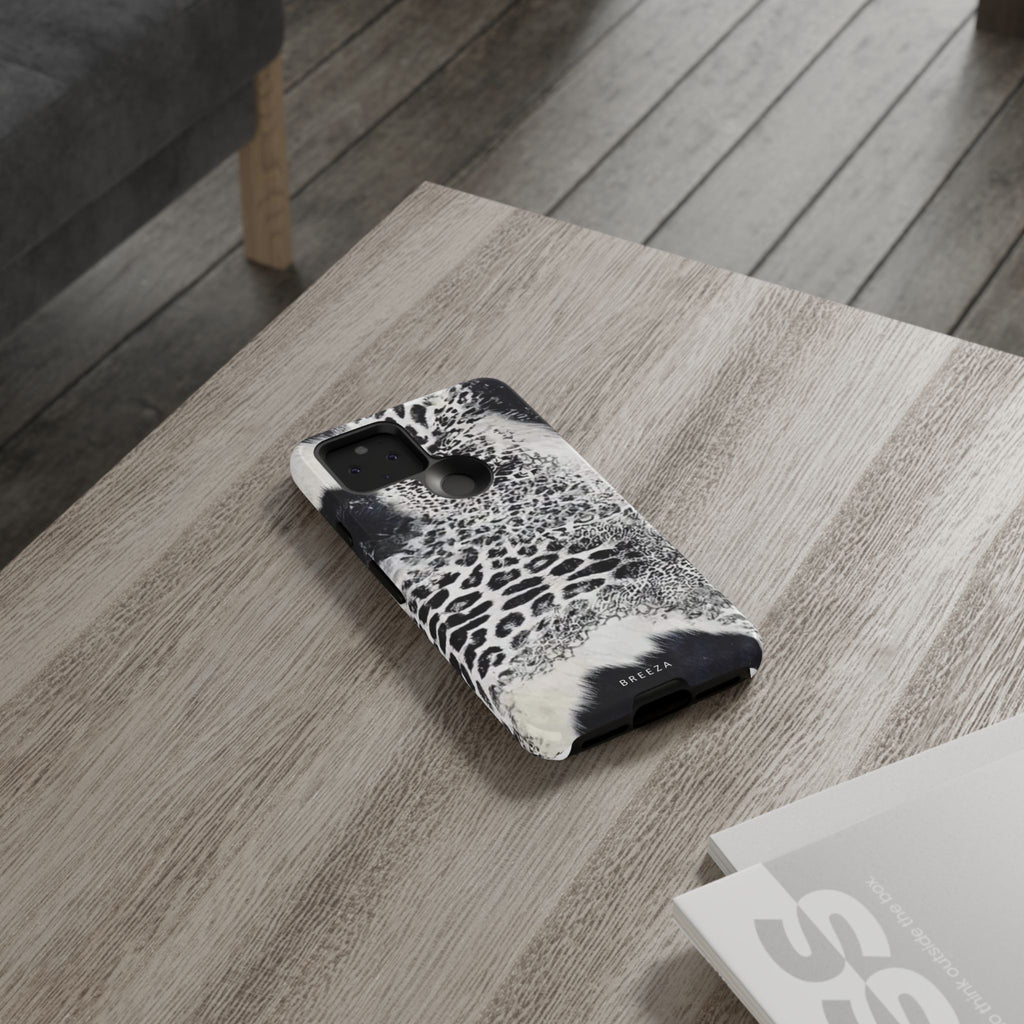 Black & White Leopard Print