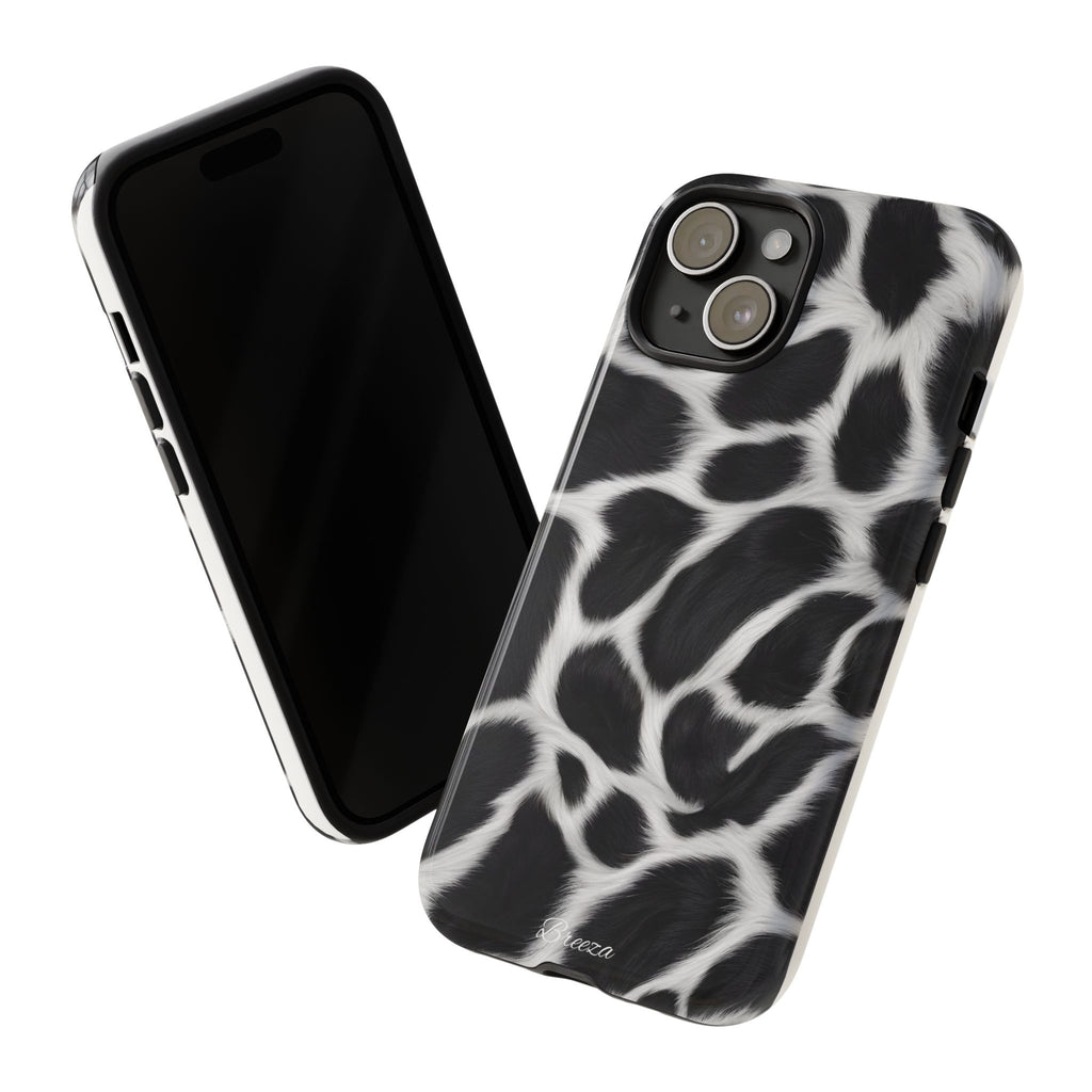 Furry Cow Print Phone Case