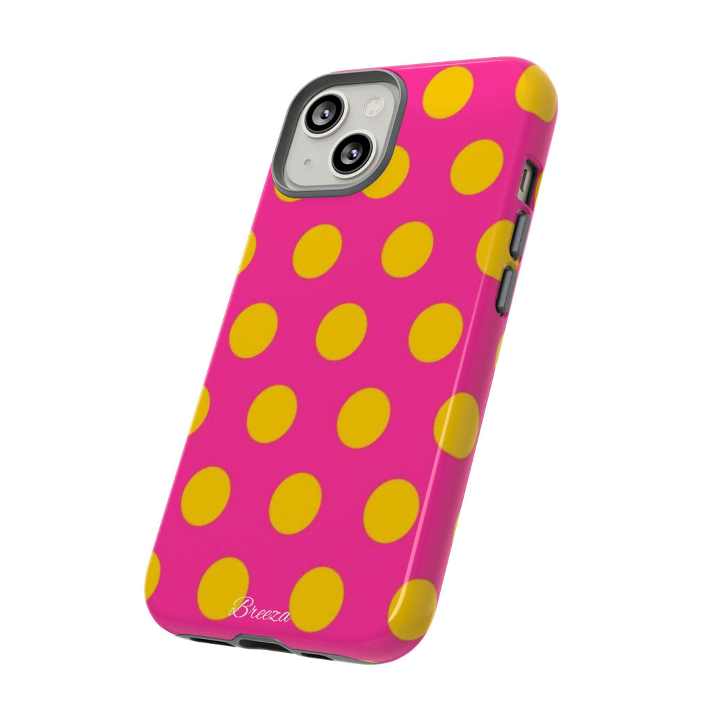 Pink & Yellow Dot Phone Case