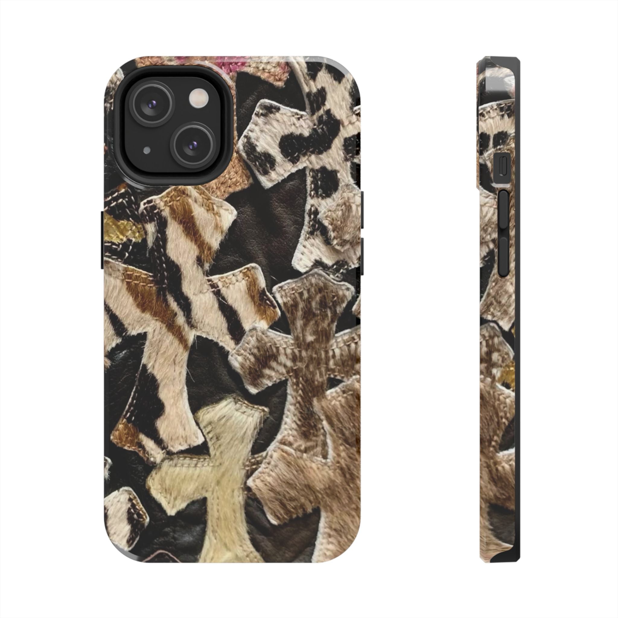 Chrome Heart Inspired Print Phone Case