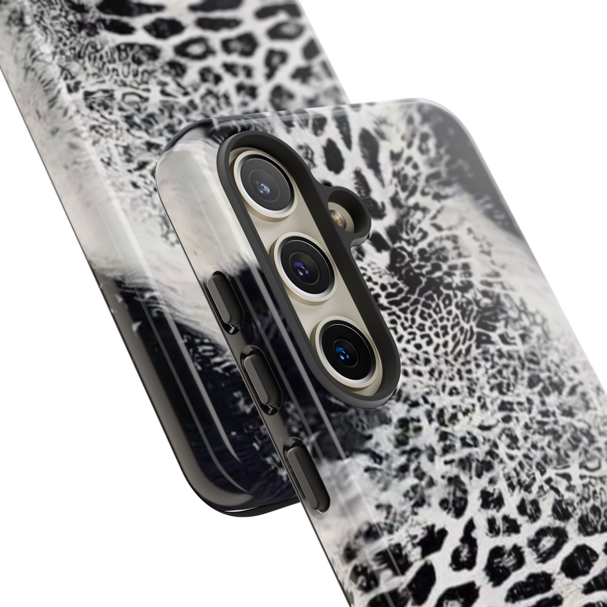 Black & White Leopard Print