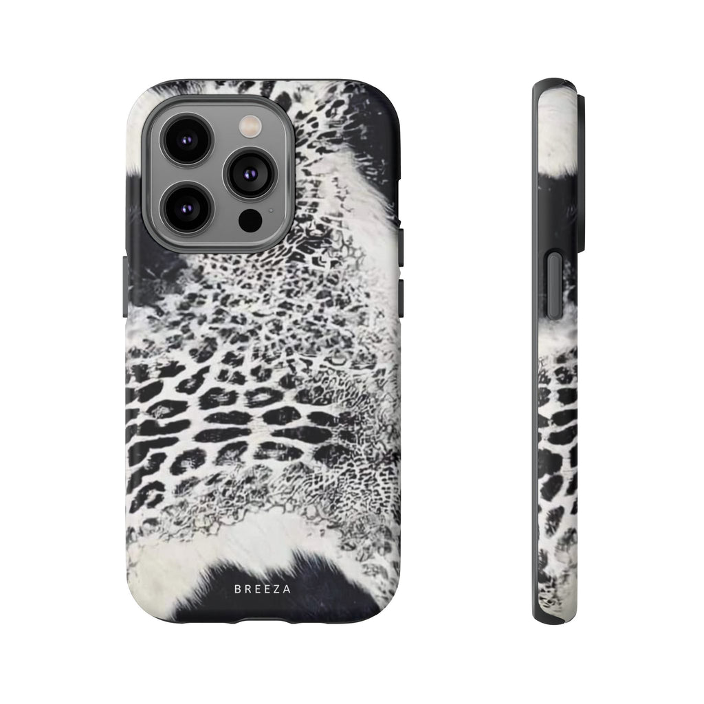 Black & White Leopard Print