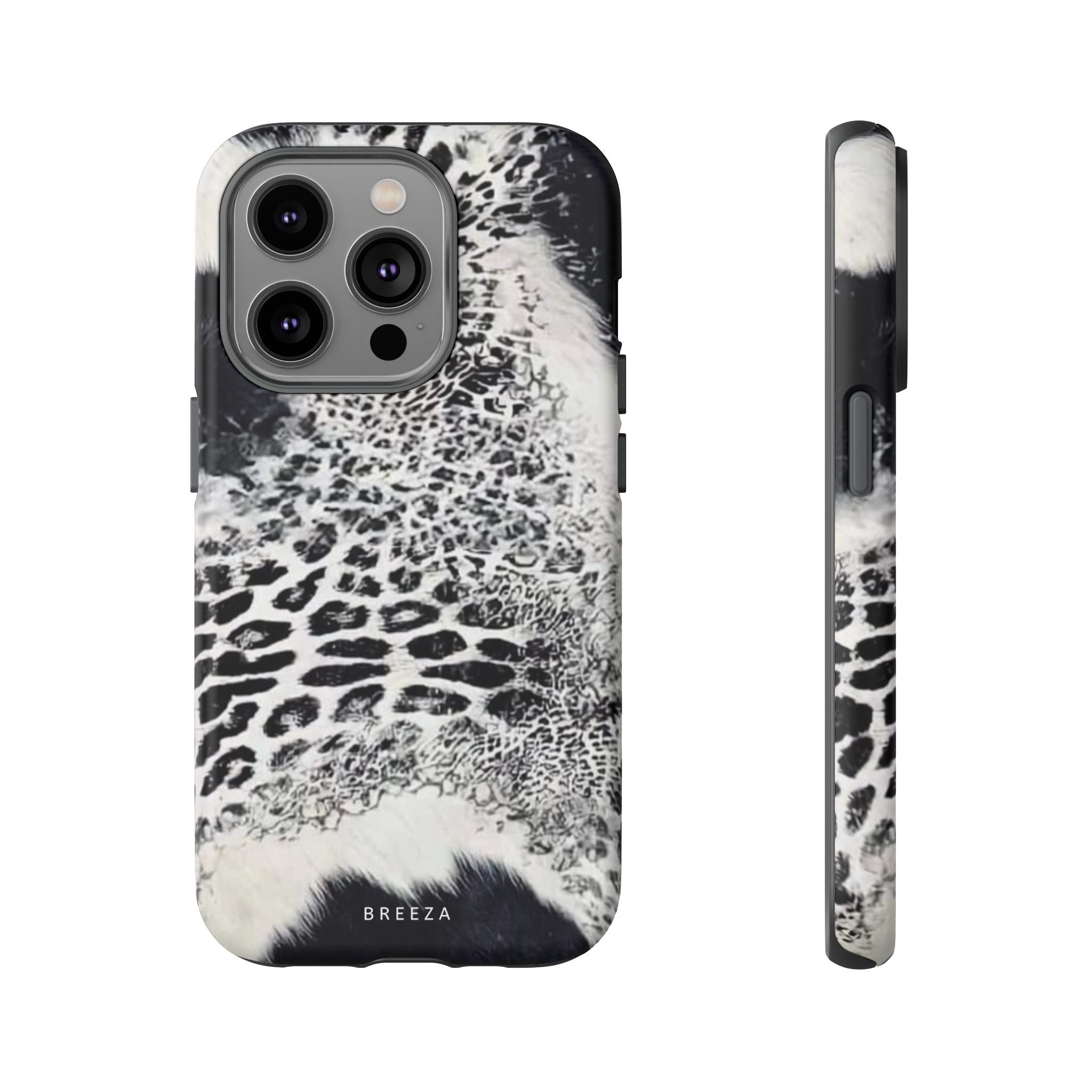 Black & White Leopard Print