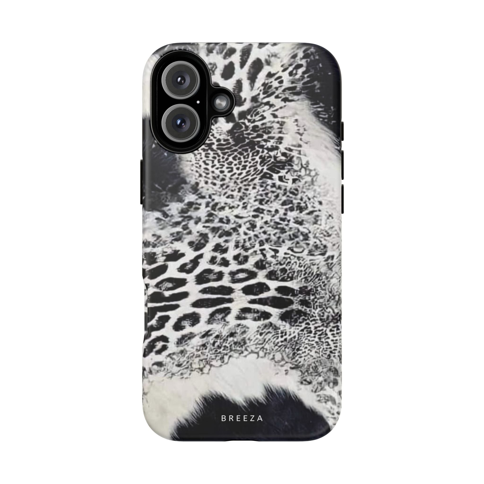 Black & White Leopard Print