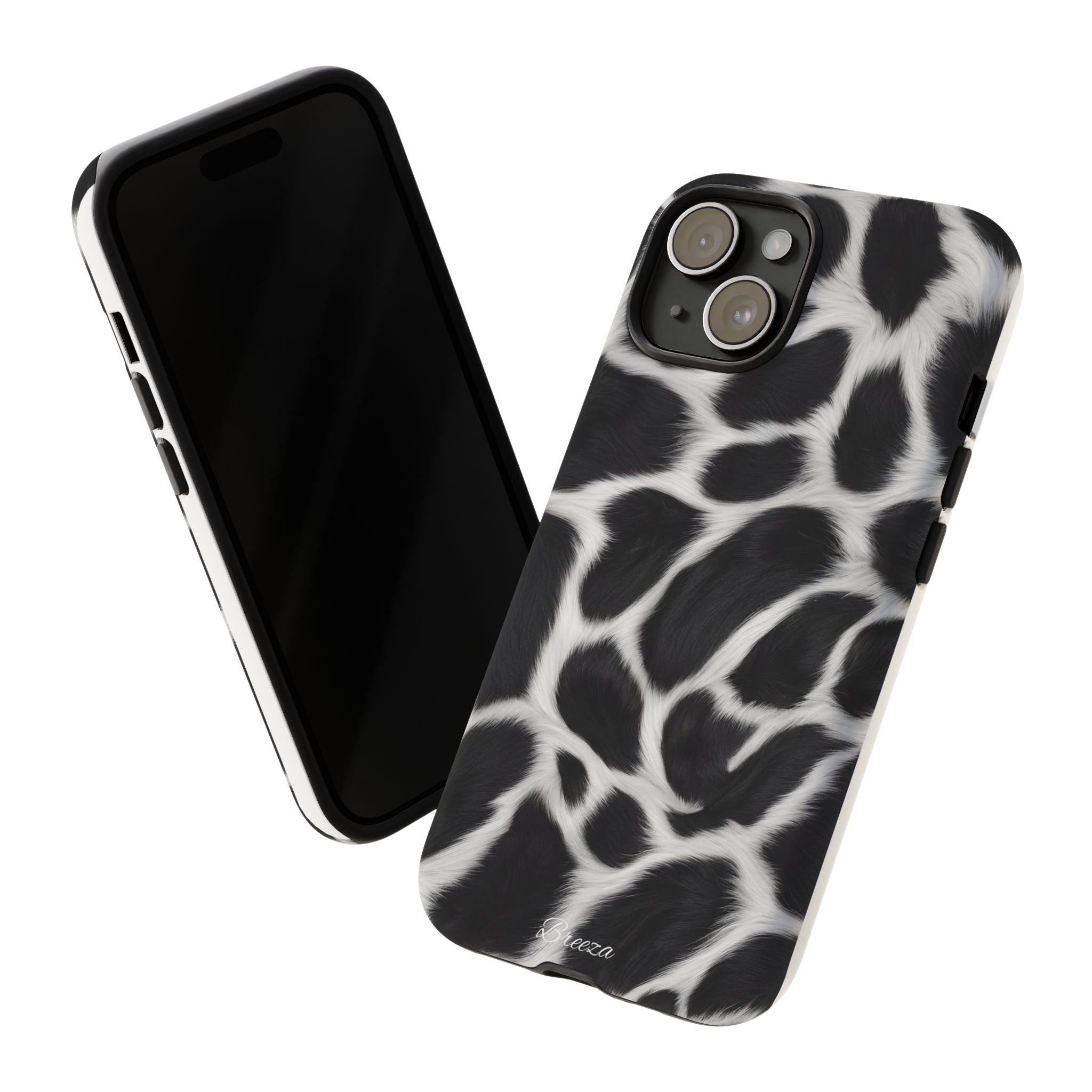 Furry Cow Print Phone Case