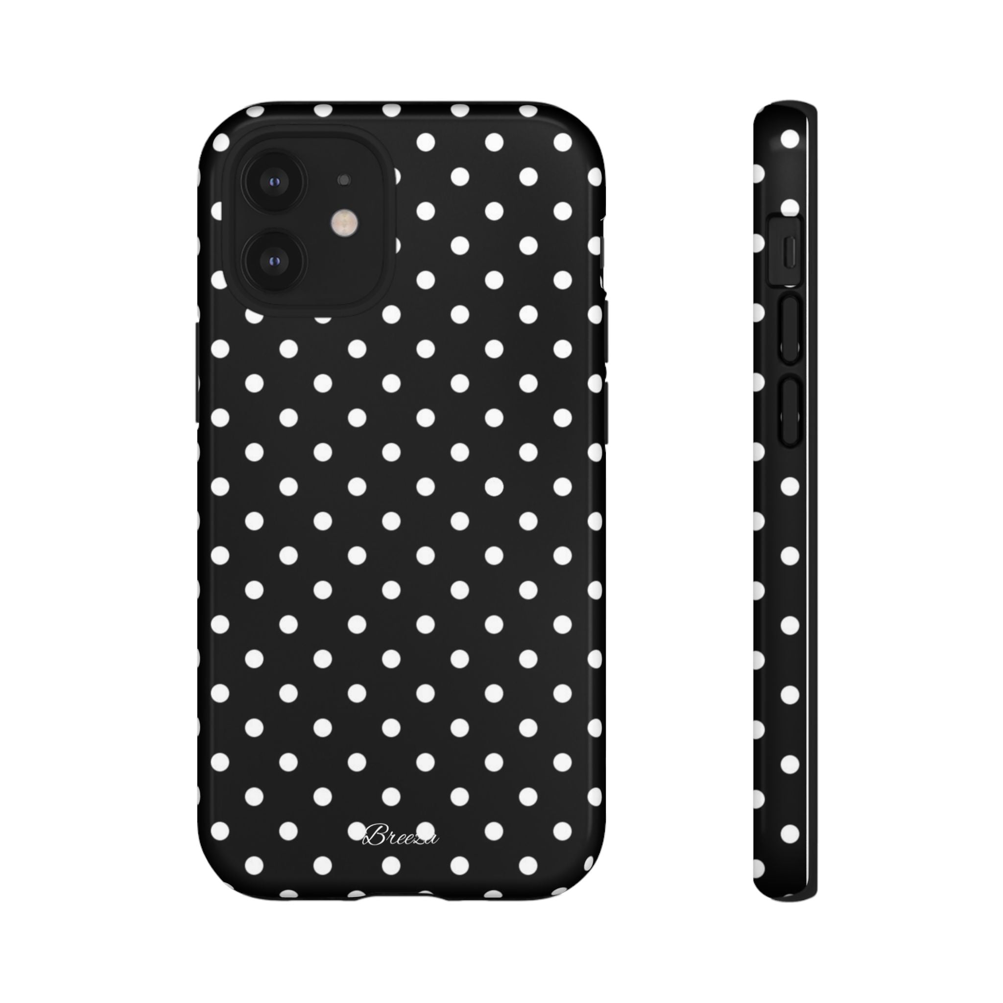 Black & White Polka Dot Phone Case